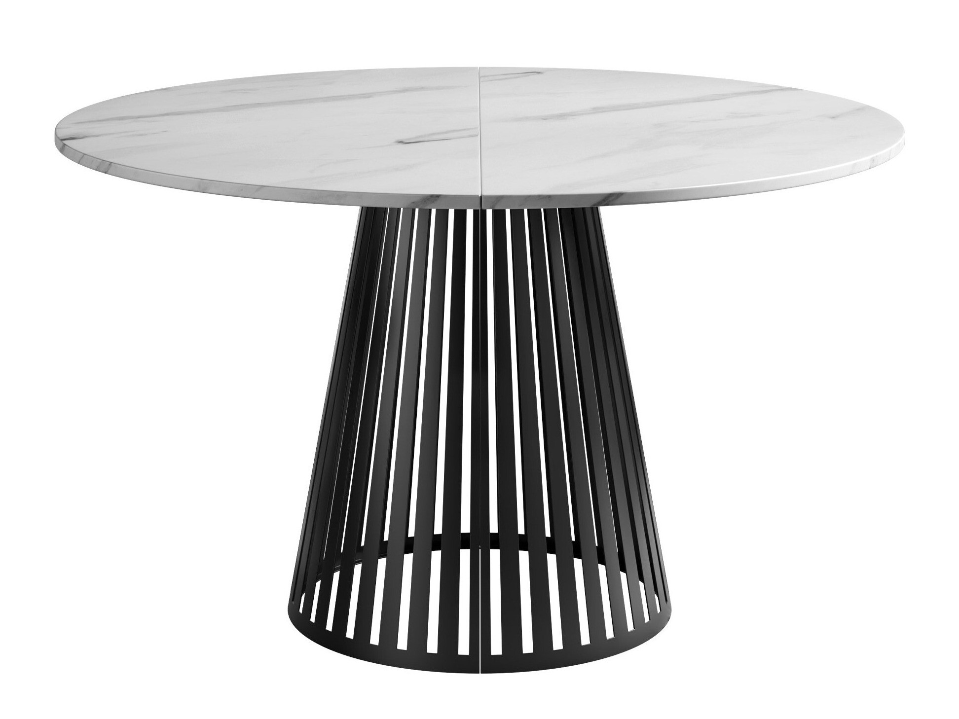 Table Prudentia (White marble + Black)