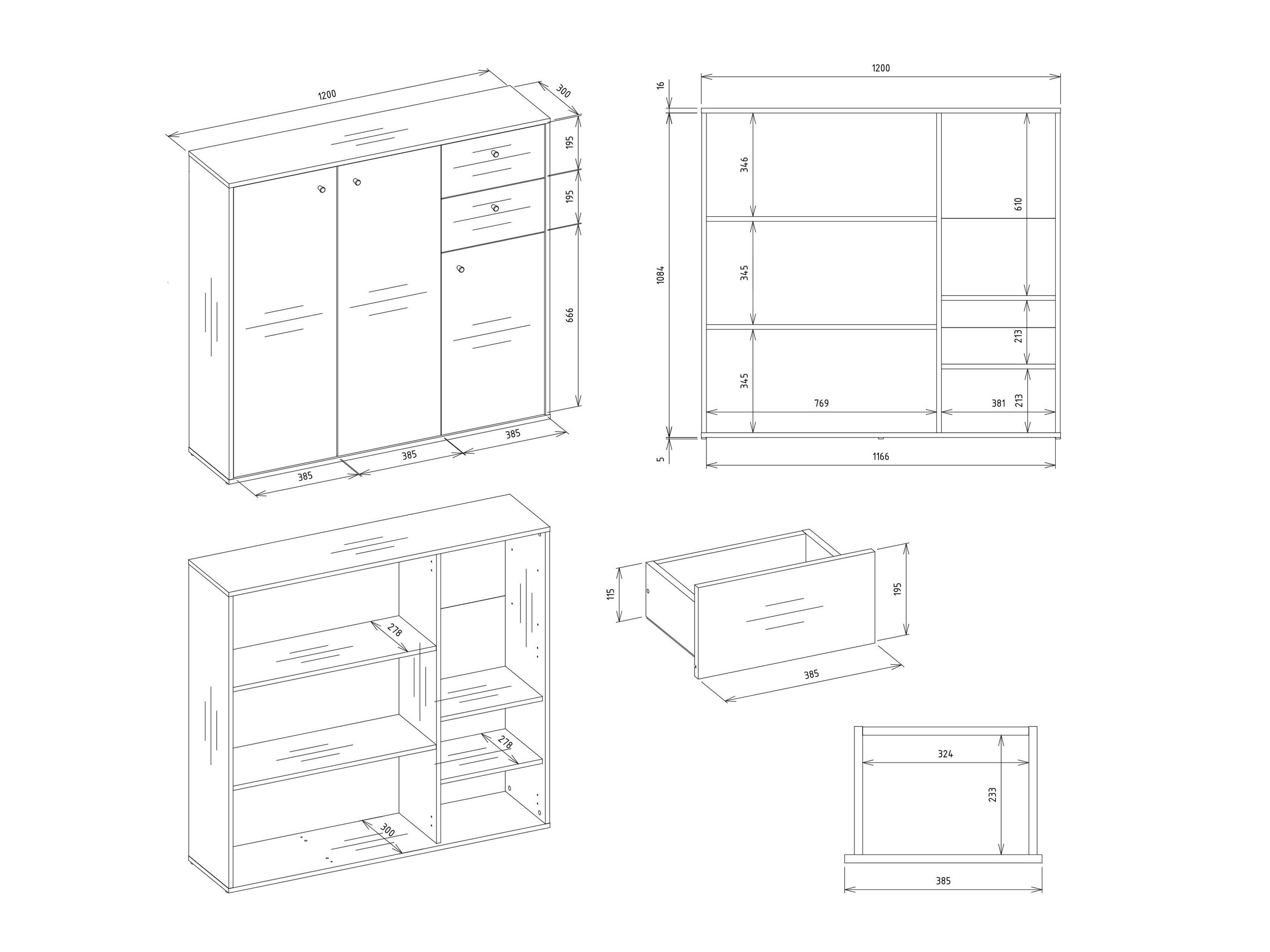Chest of drawers Mandeville 407 (Artisan oak)