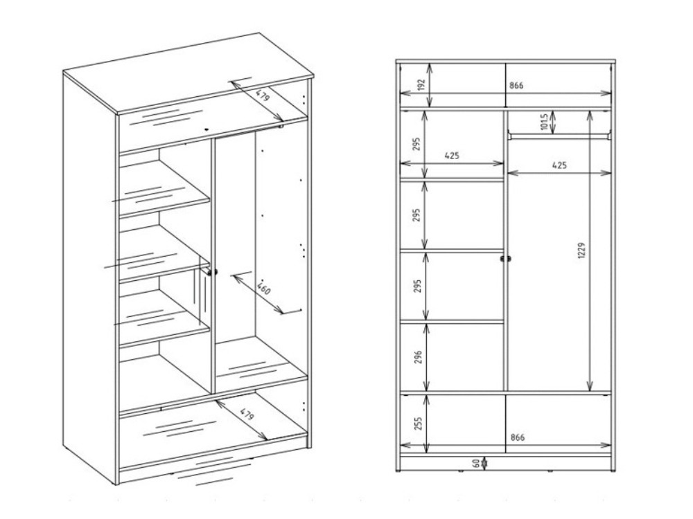 Wardrobe Mandeville 408 (Artisan oak)