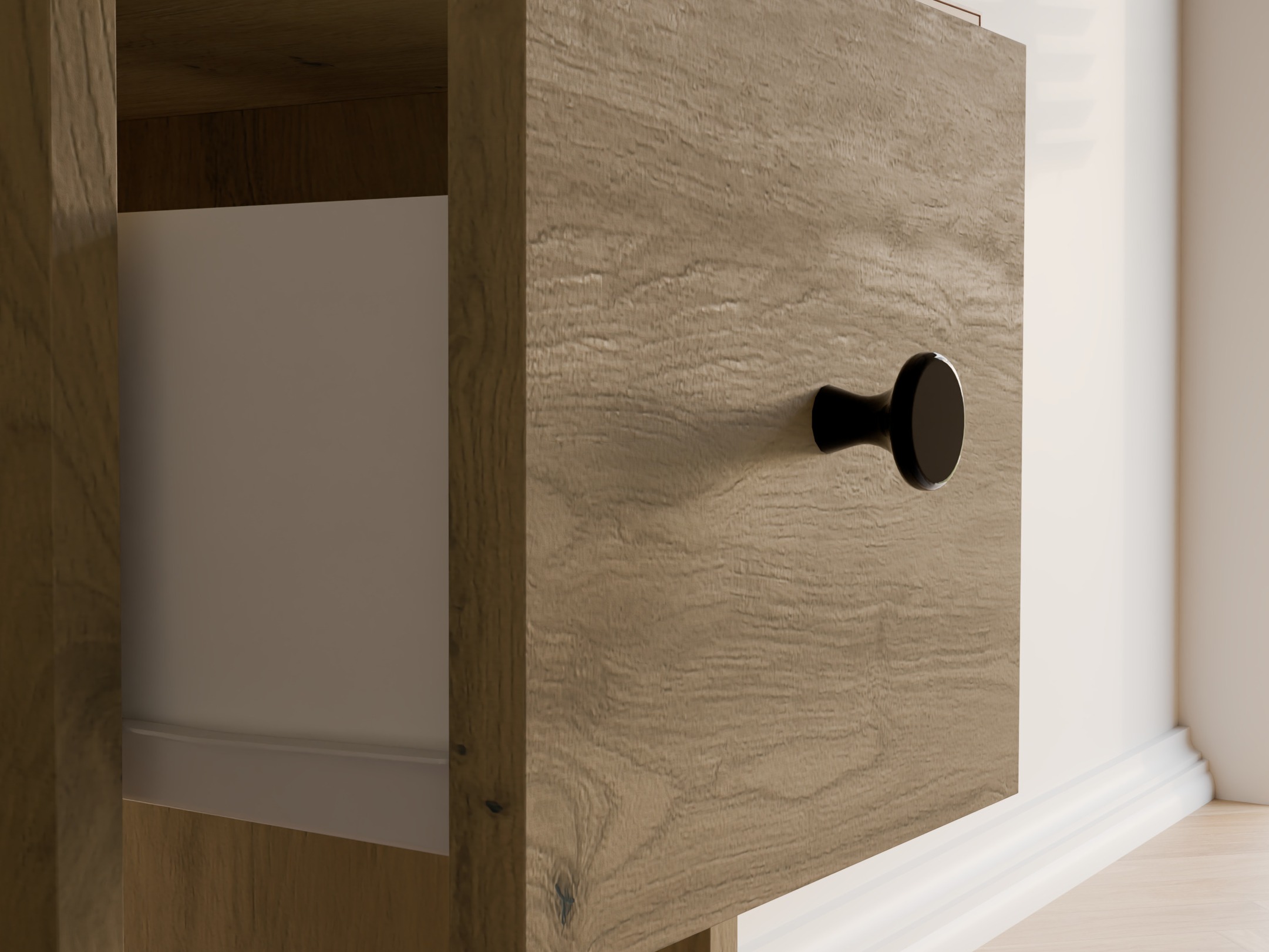 Bedside table Mandeville 409 (Artisan oak)