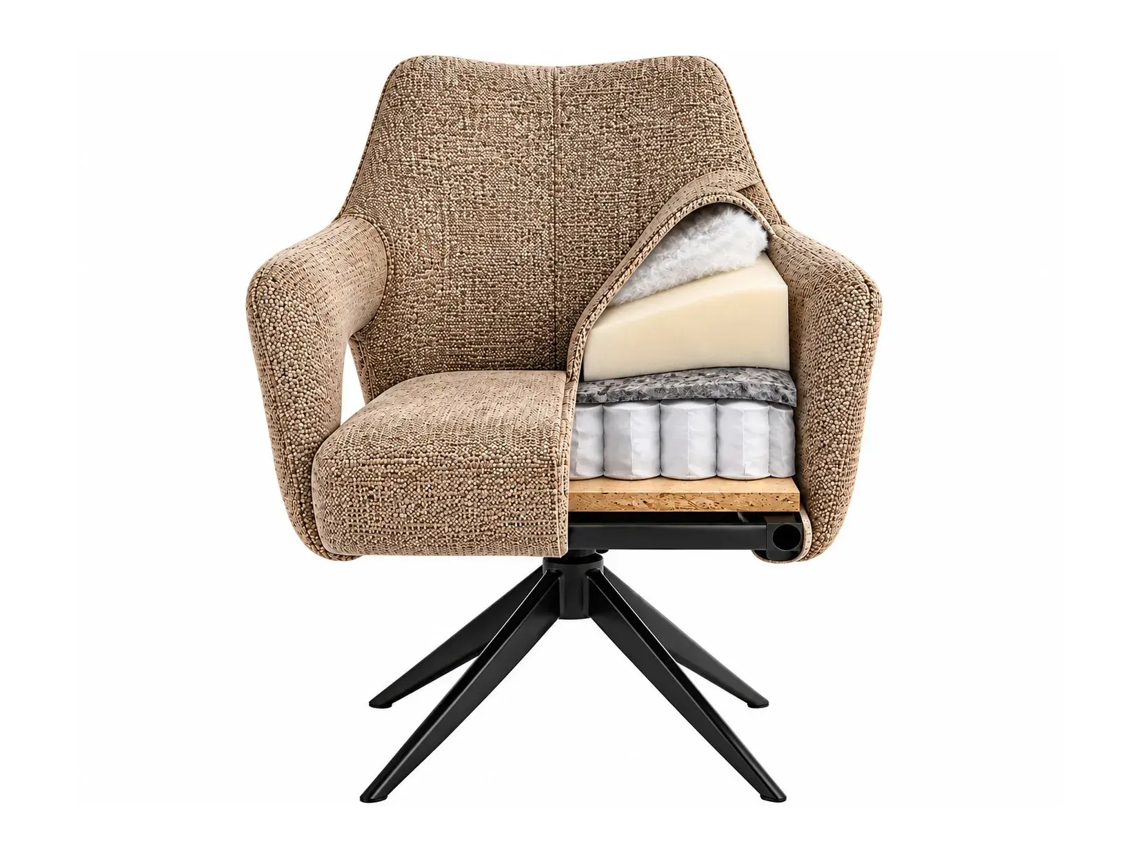 Chair Detroit 953 (Black + Grey)