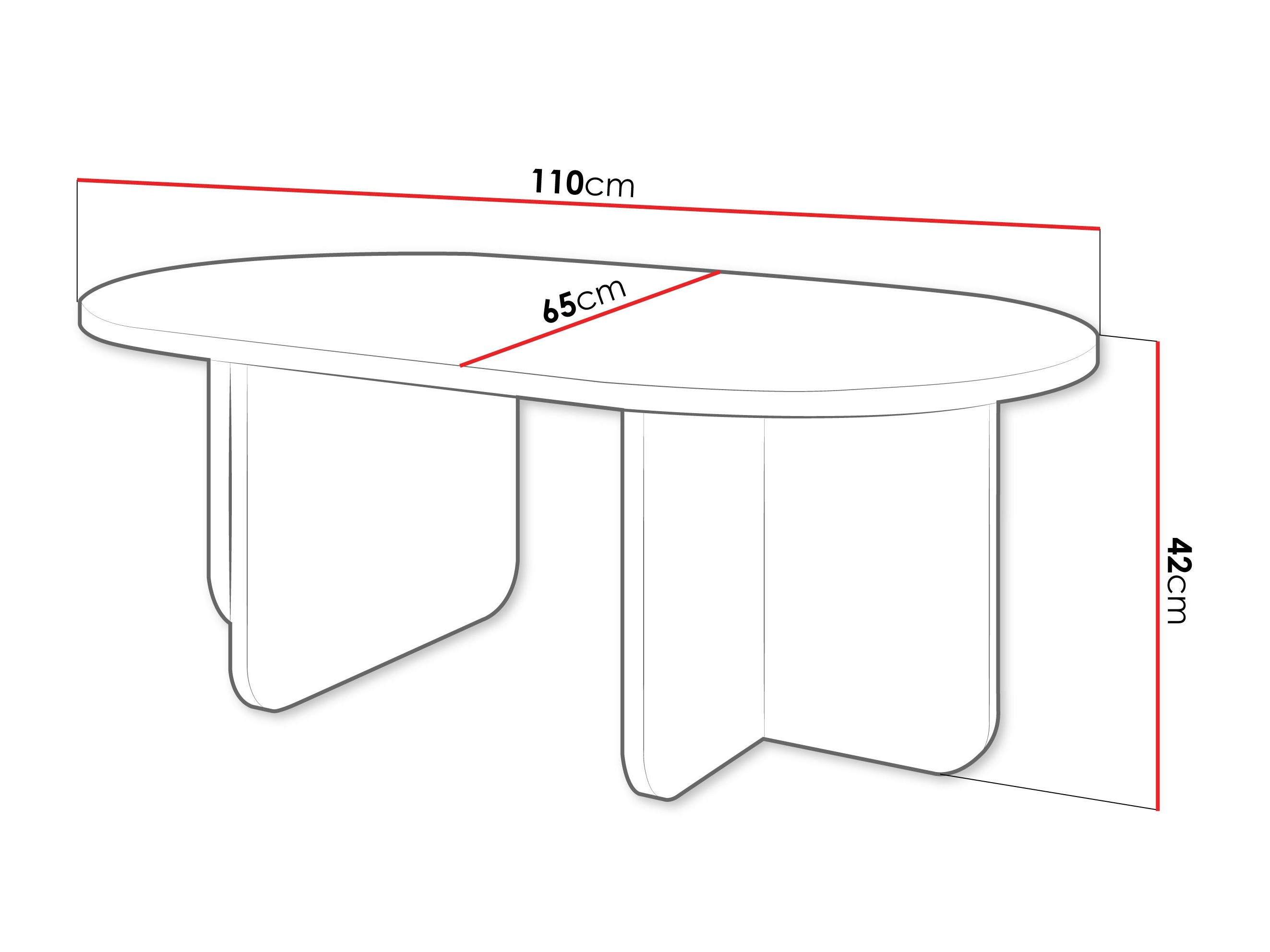 Coffee table Comfivo Humar (Walnut)