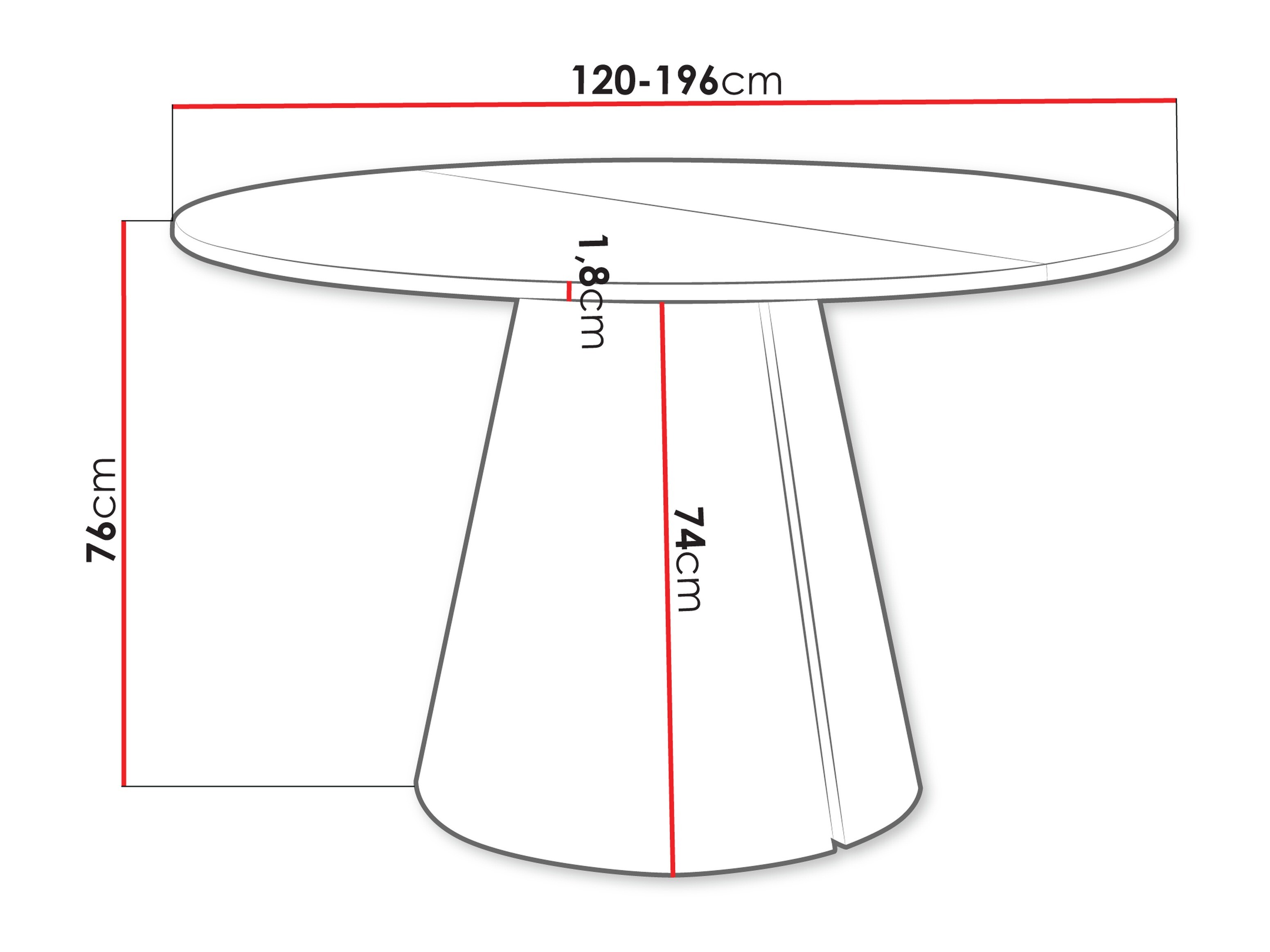 Table Oswego 167