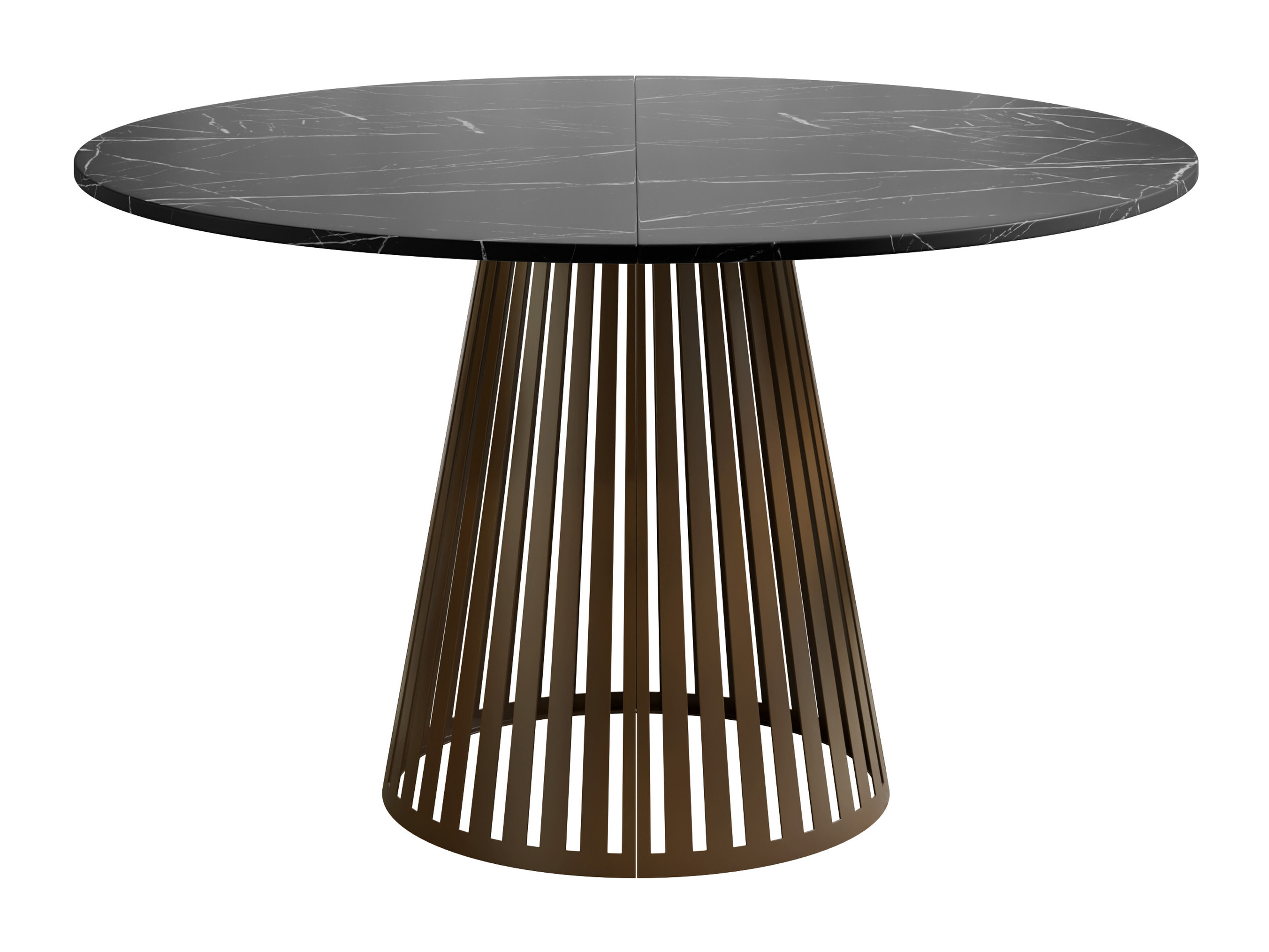 Table Prudentia II (Black marble + Brown)