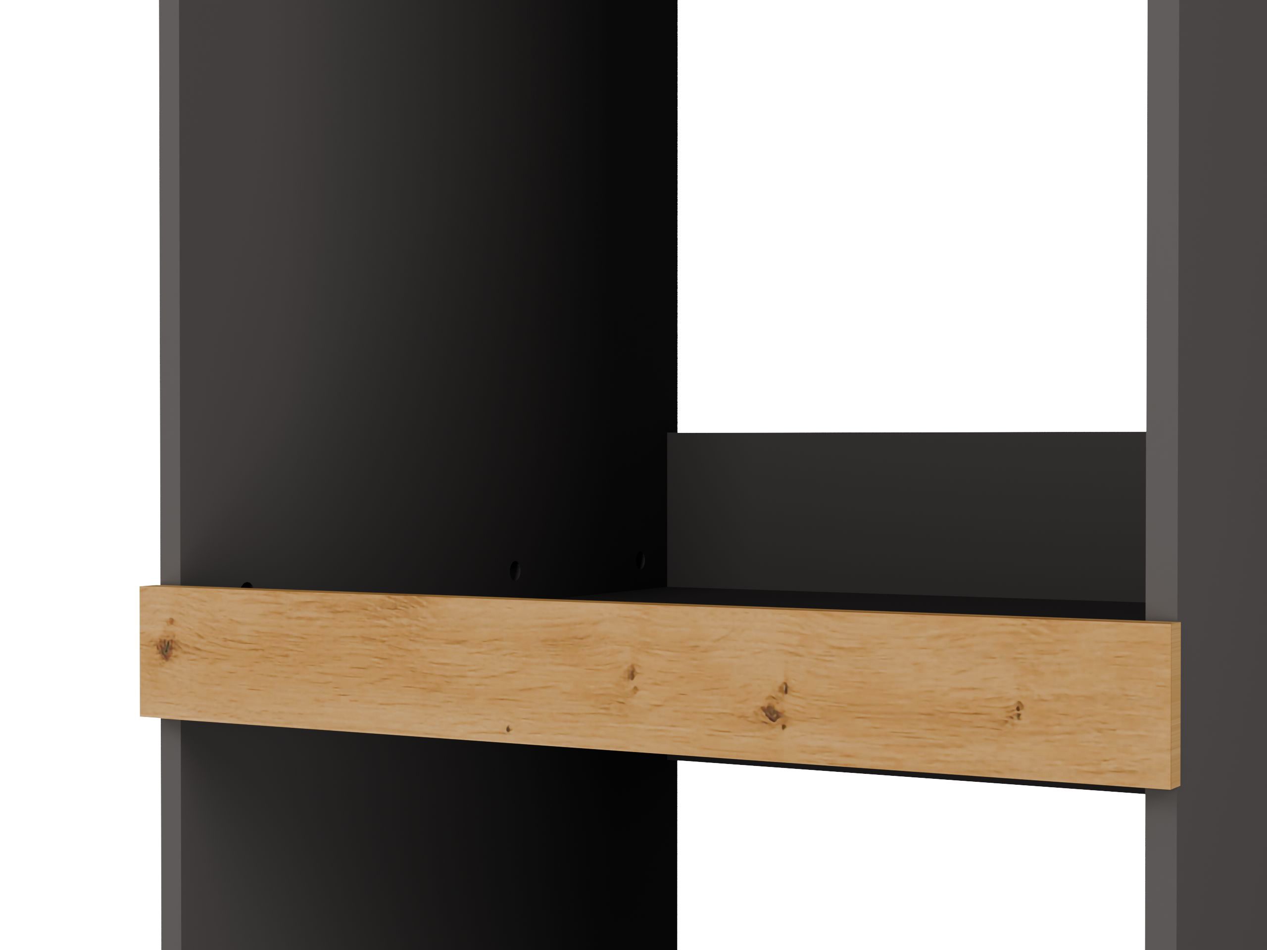 Bathroom shelf Balelbo 108 (Anthracite + Artisan oak)
