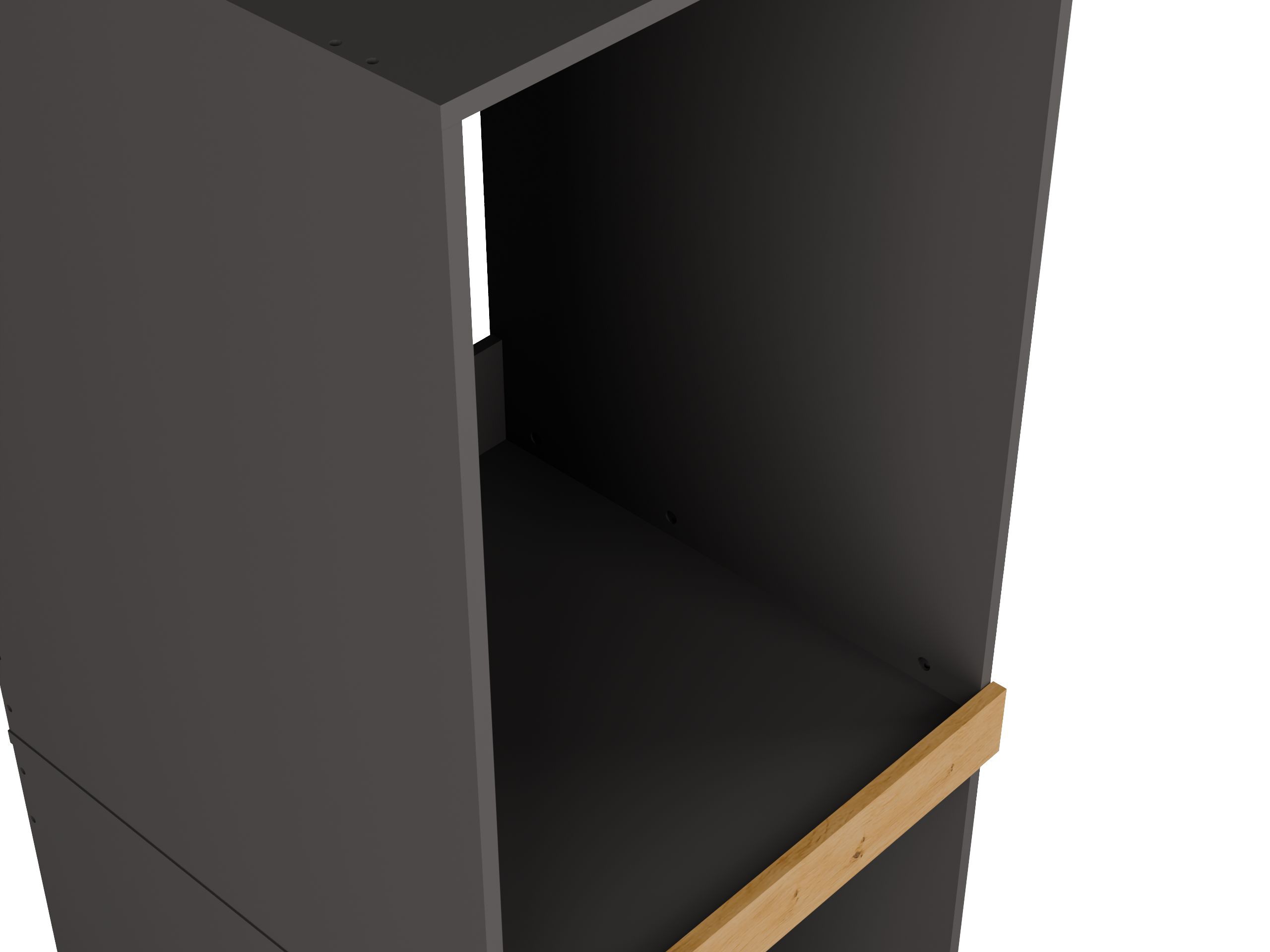 Bathroom shelf Balelbo 108 (Anthracite + Artisan oak)