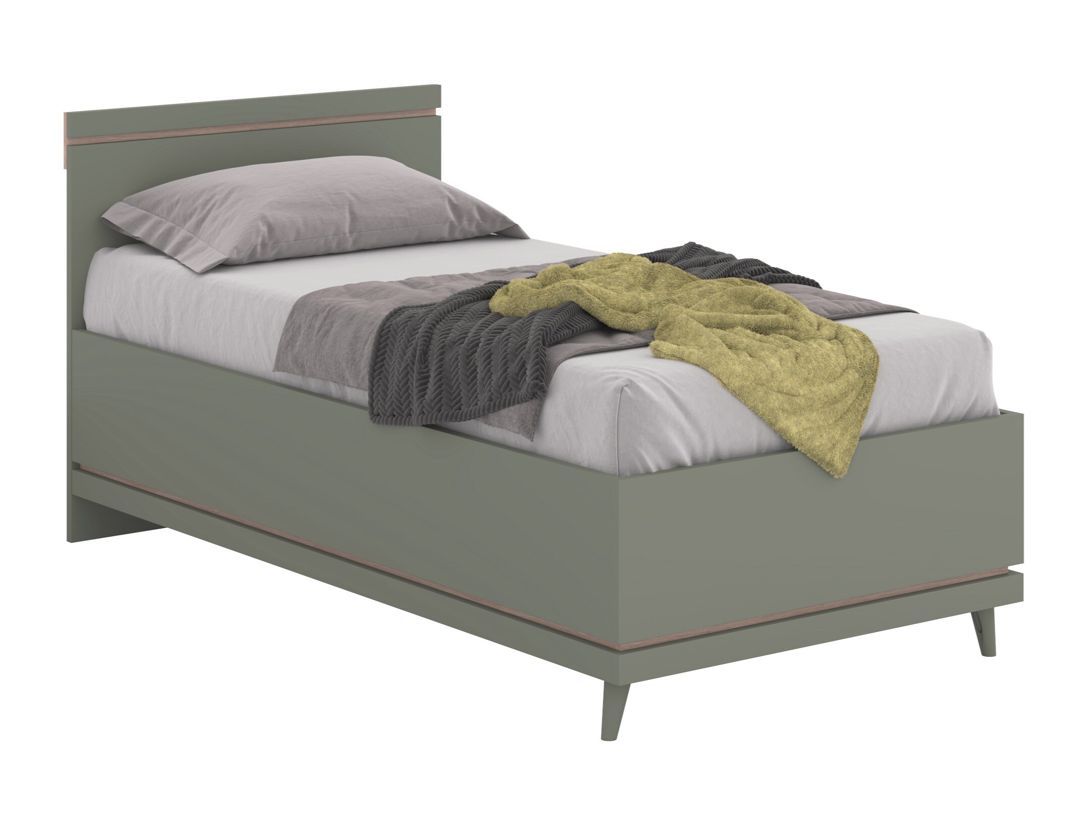 Bed Fertalu 107 (Green + Oak)