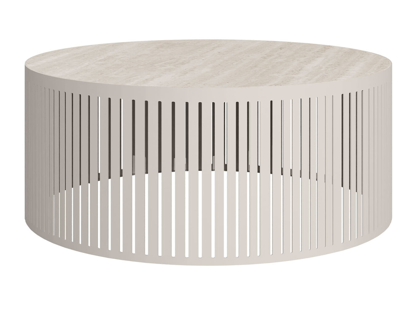 Coffee table Prunis I (Light travertine + Cashmere)