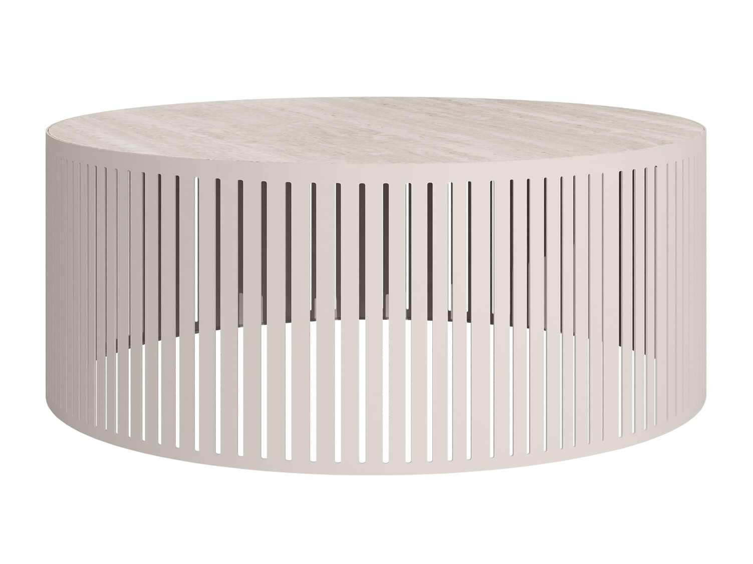 Coffee table Prunis (Light travertine + Cashmere)