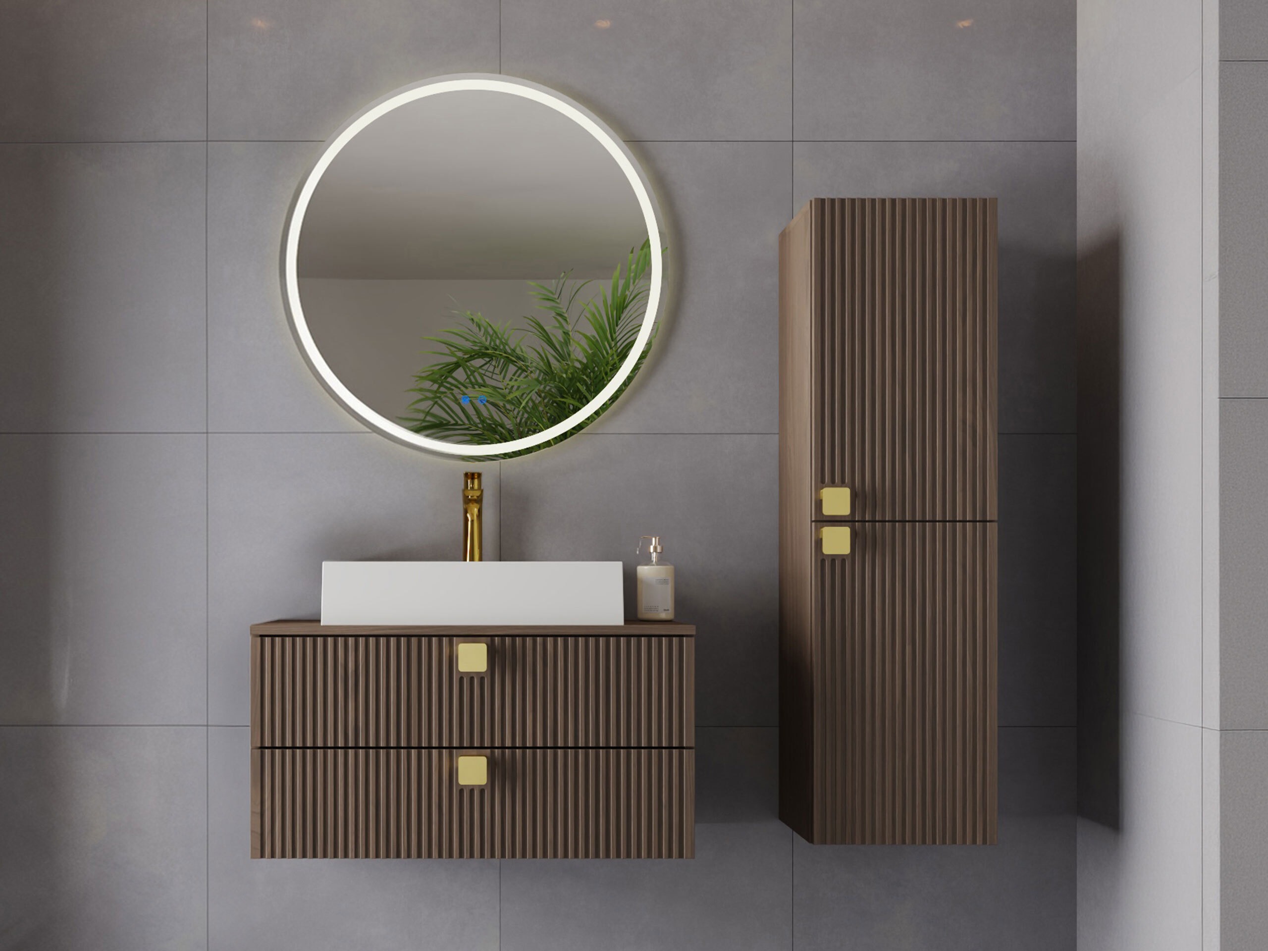 Wall-mounted bathroom cabinet Gratal