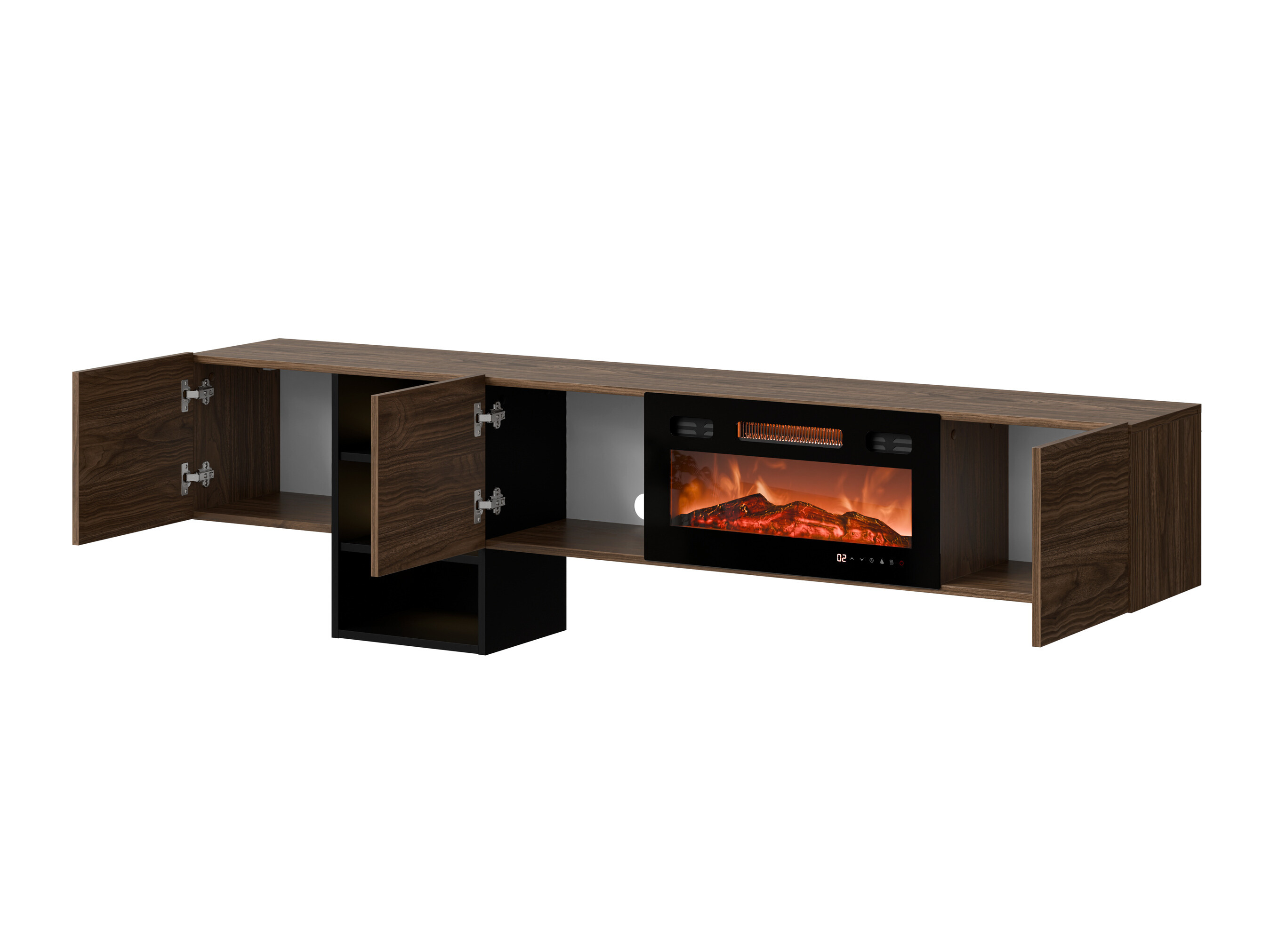 TV stand Charlotte 218 (Wotan Oak + Black)