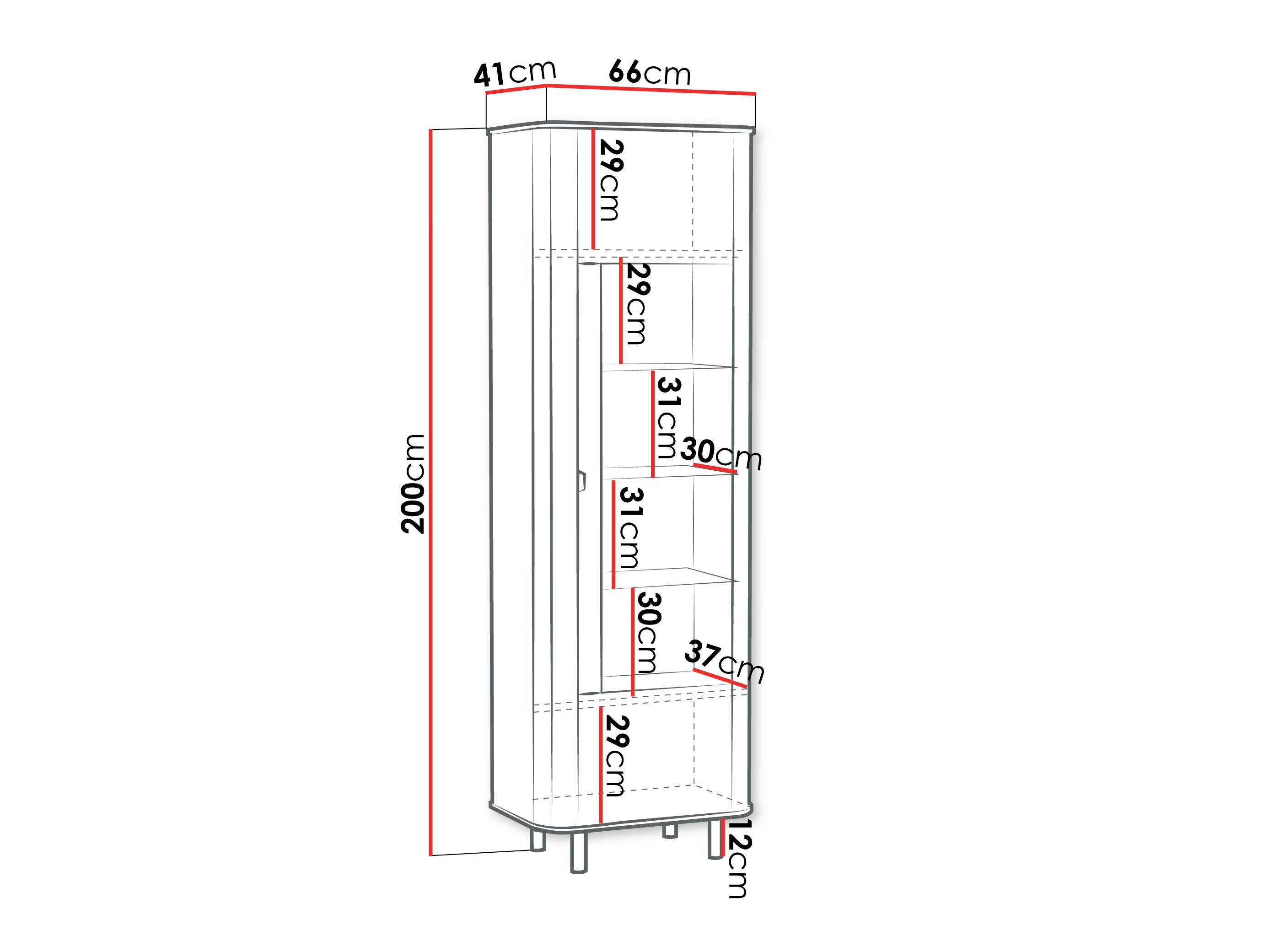 Bookcase Larala 104 (White)