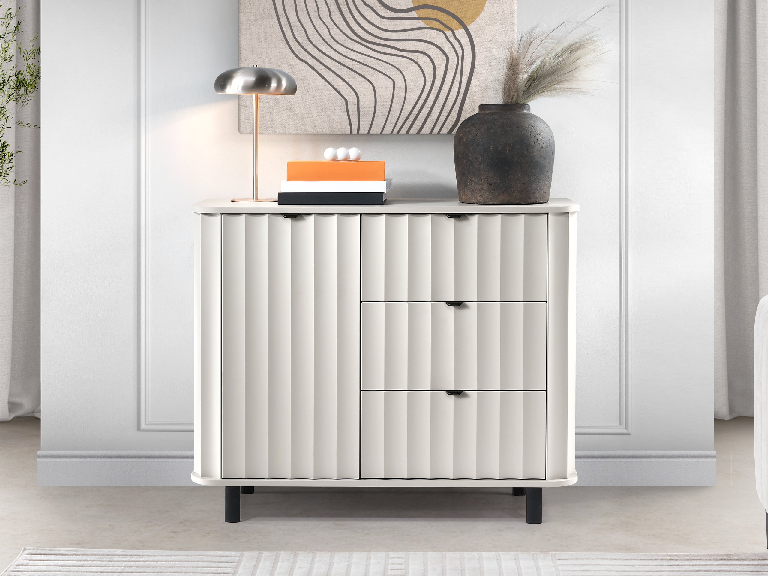 Chest of drawers Larala 102 (White)