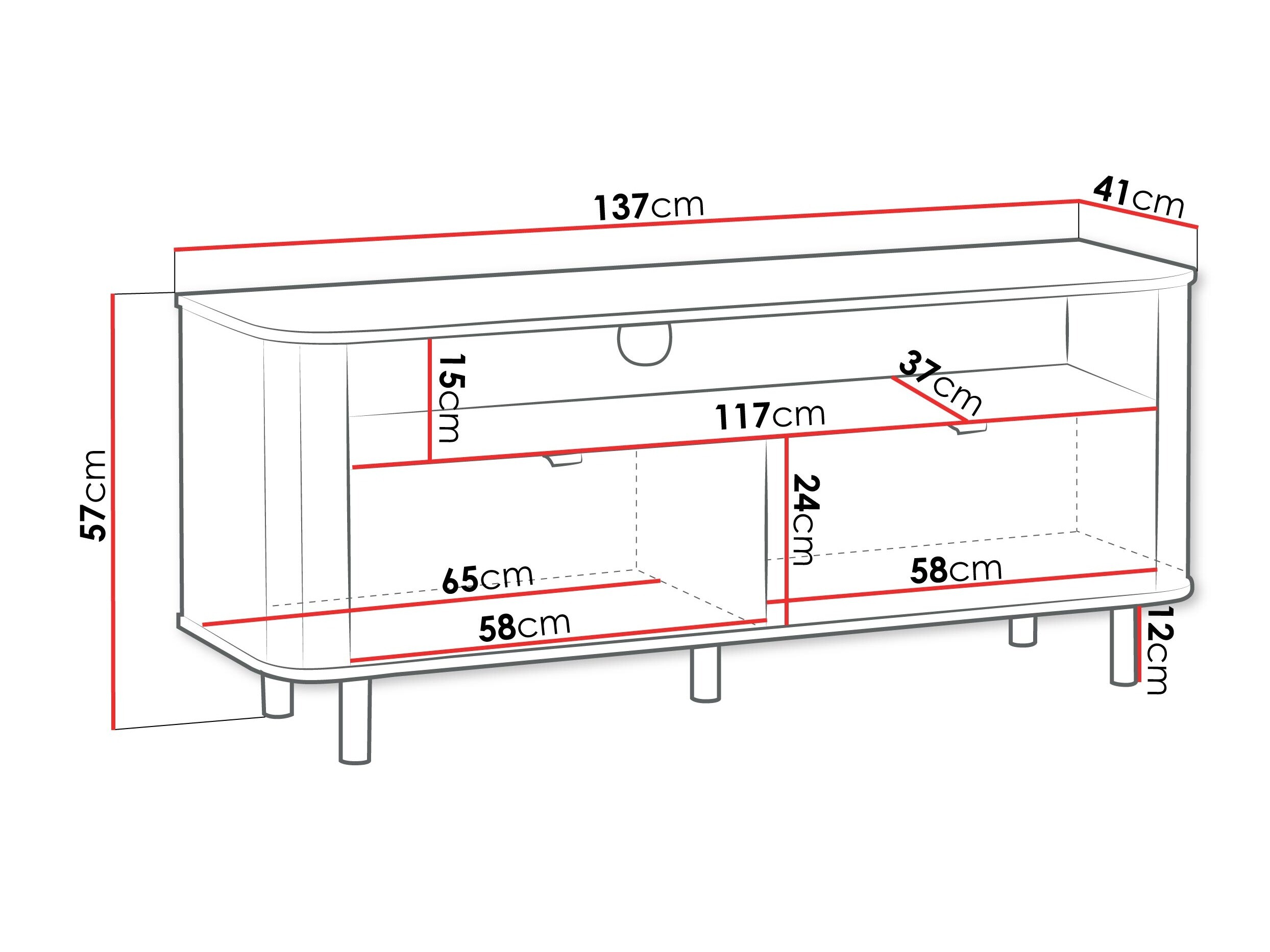TV stand Larala 106 (White)