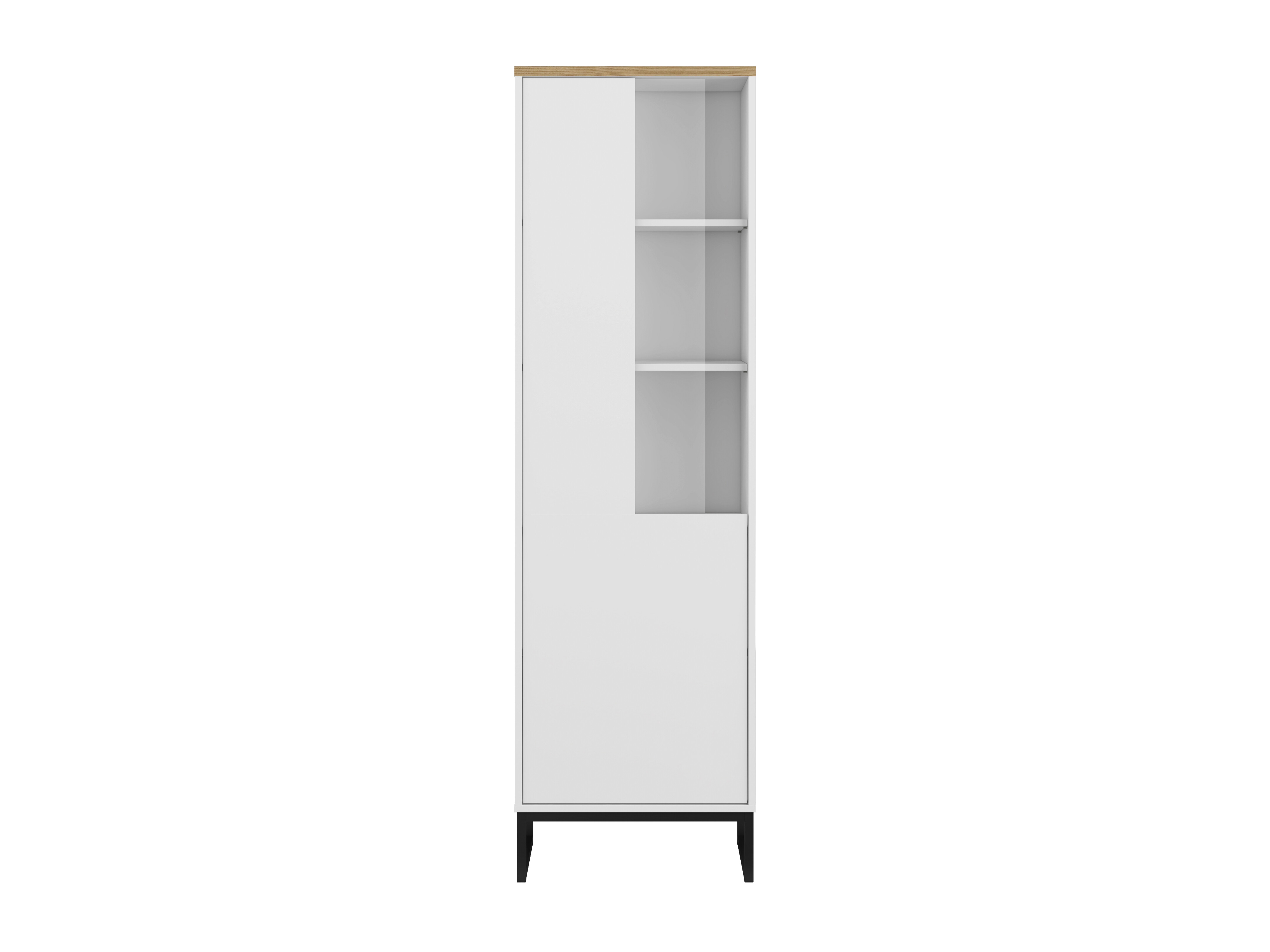 Bookcase Camtolo 104 (White + Light oak)