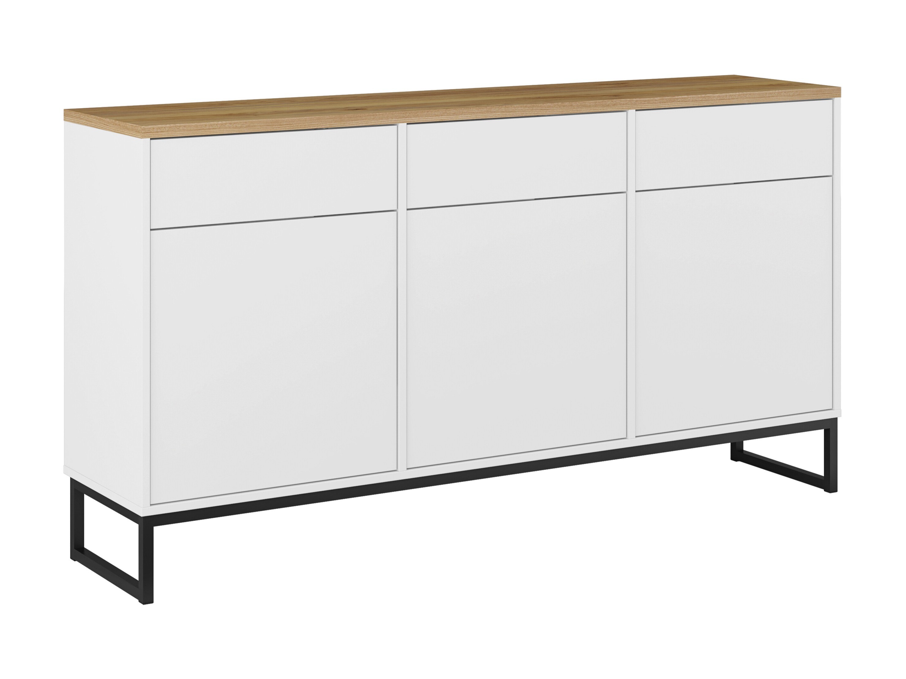 Chest of drawers Camtolo 103 (White + Light oak)