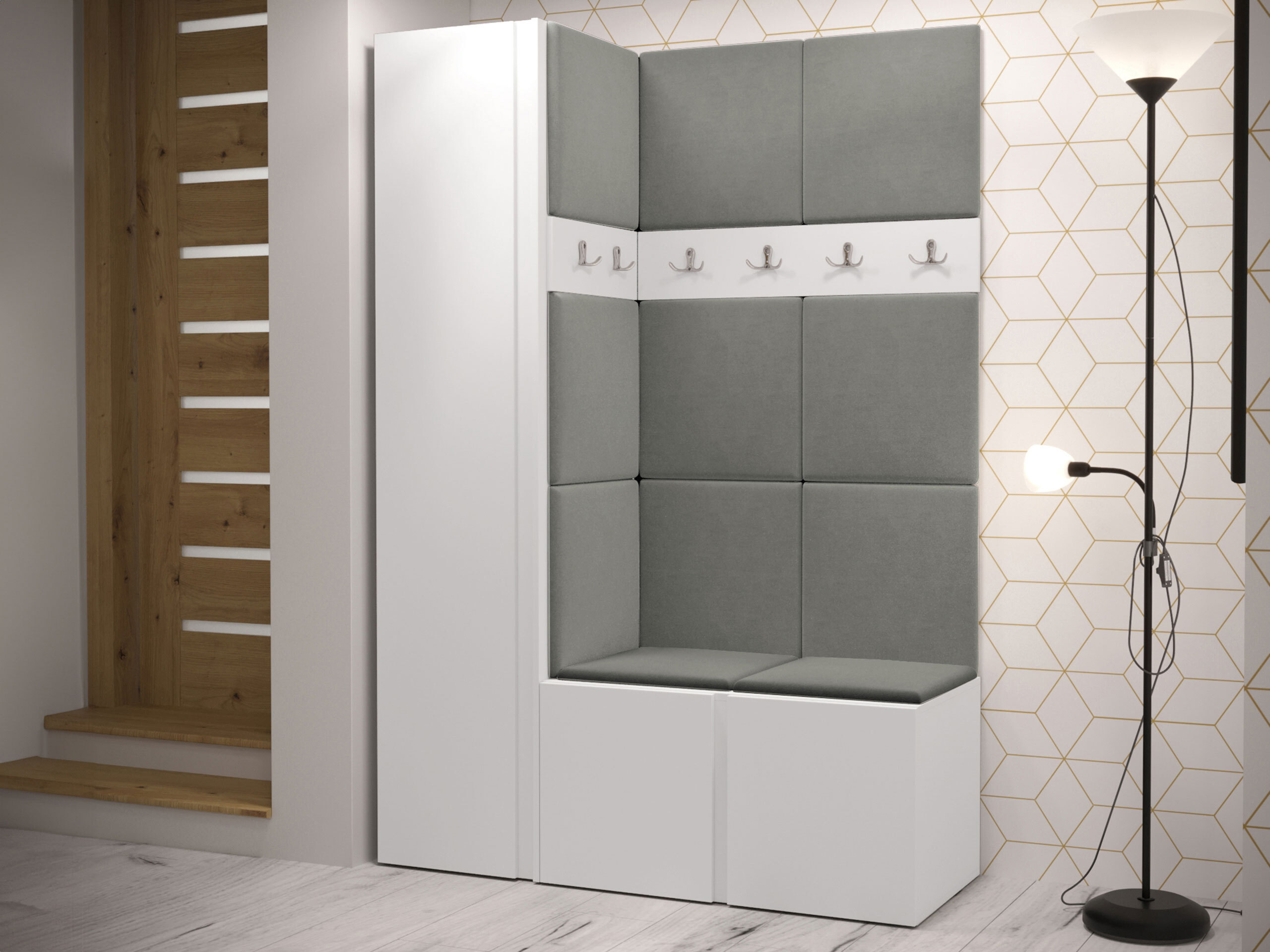 Hallway set Pinis IX (White)