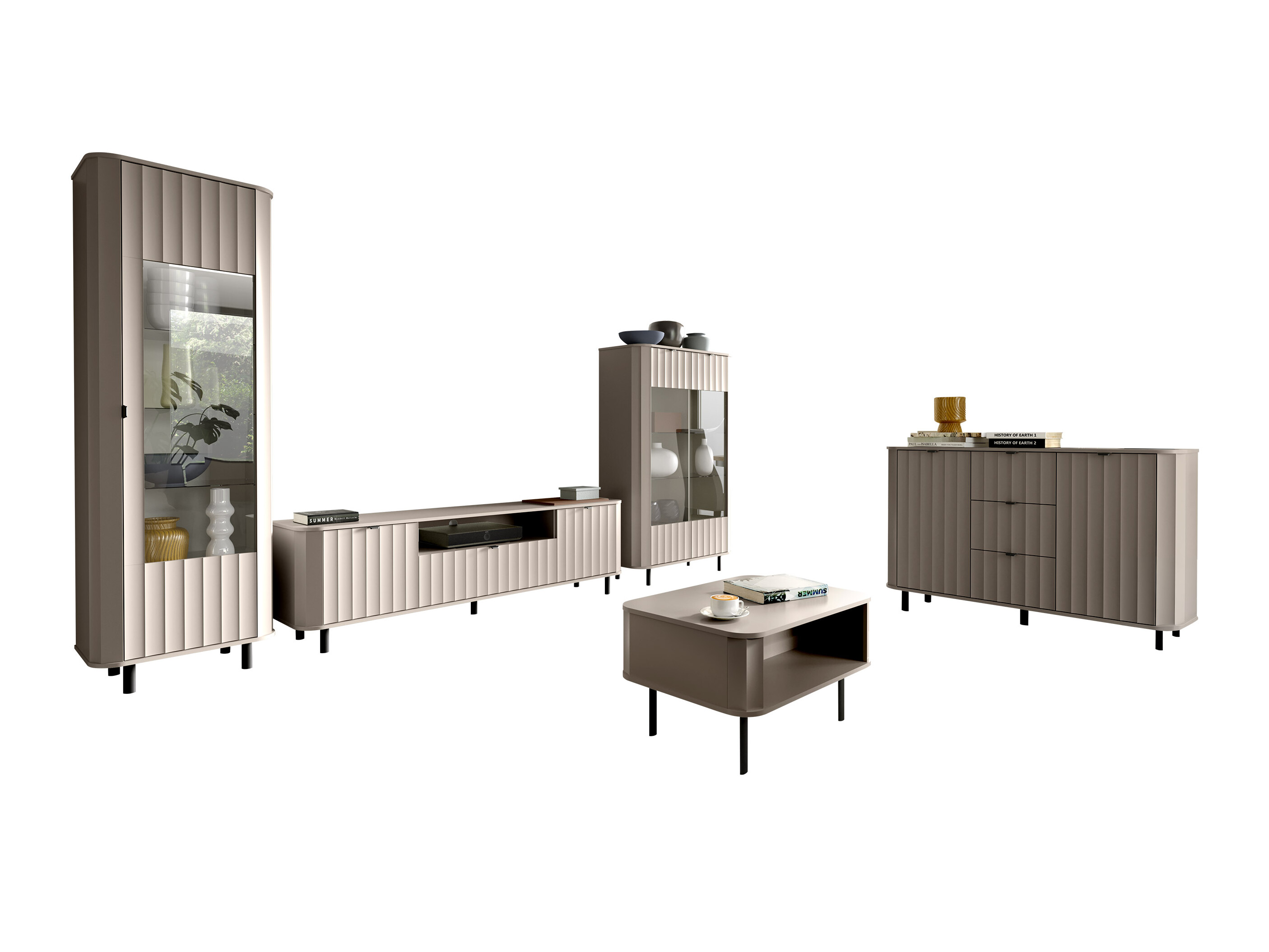 Living room set Larala 110 (Grey beige)