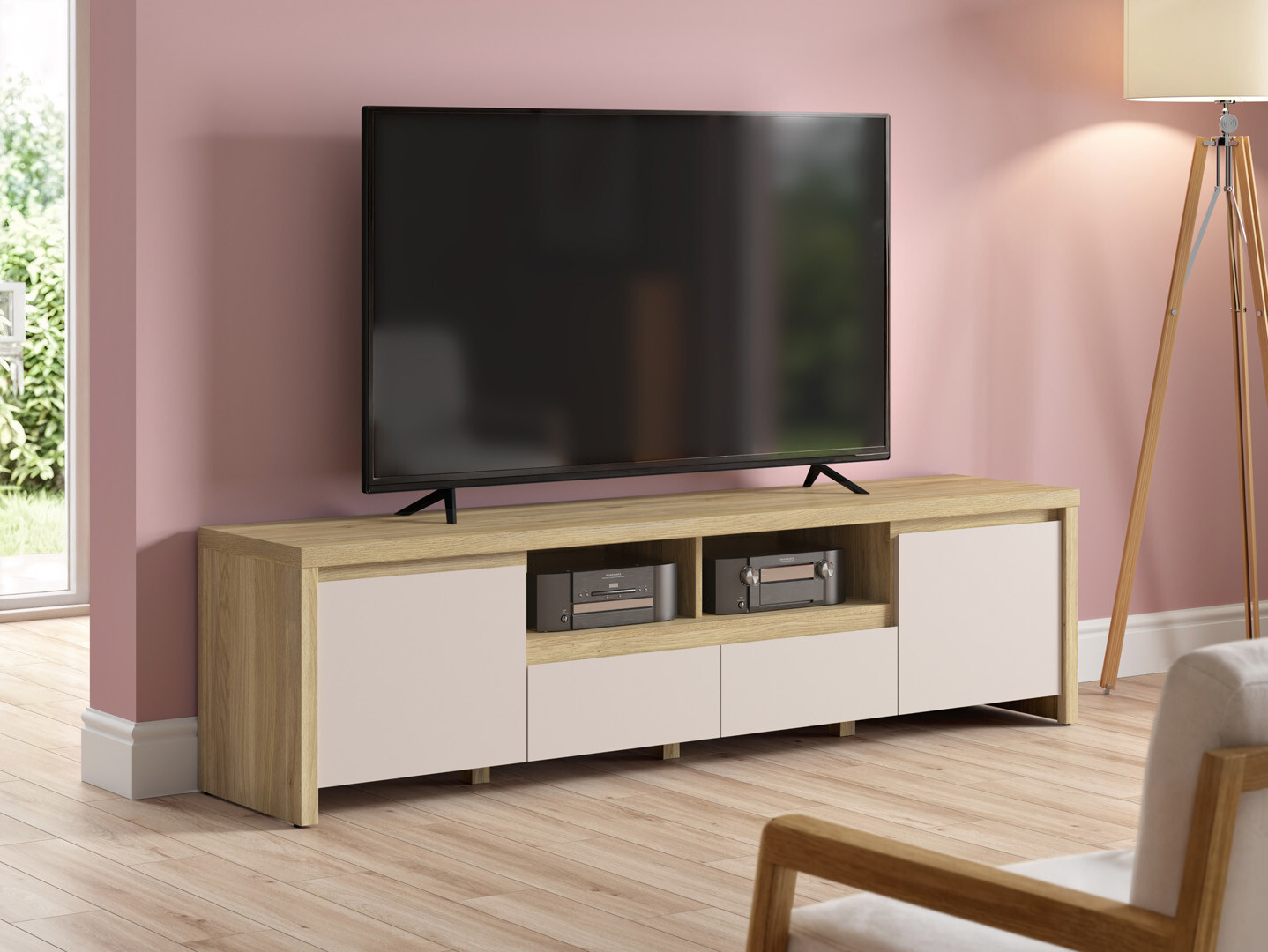 TV stand Nolroma 143 (Oak + Cashmere)