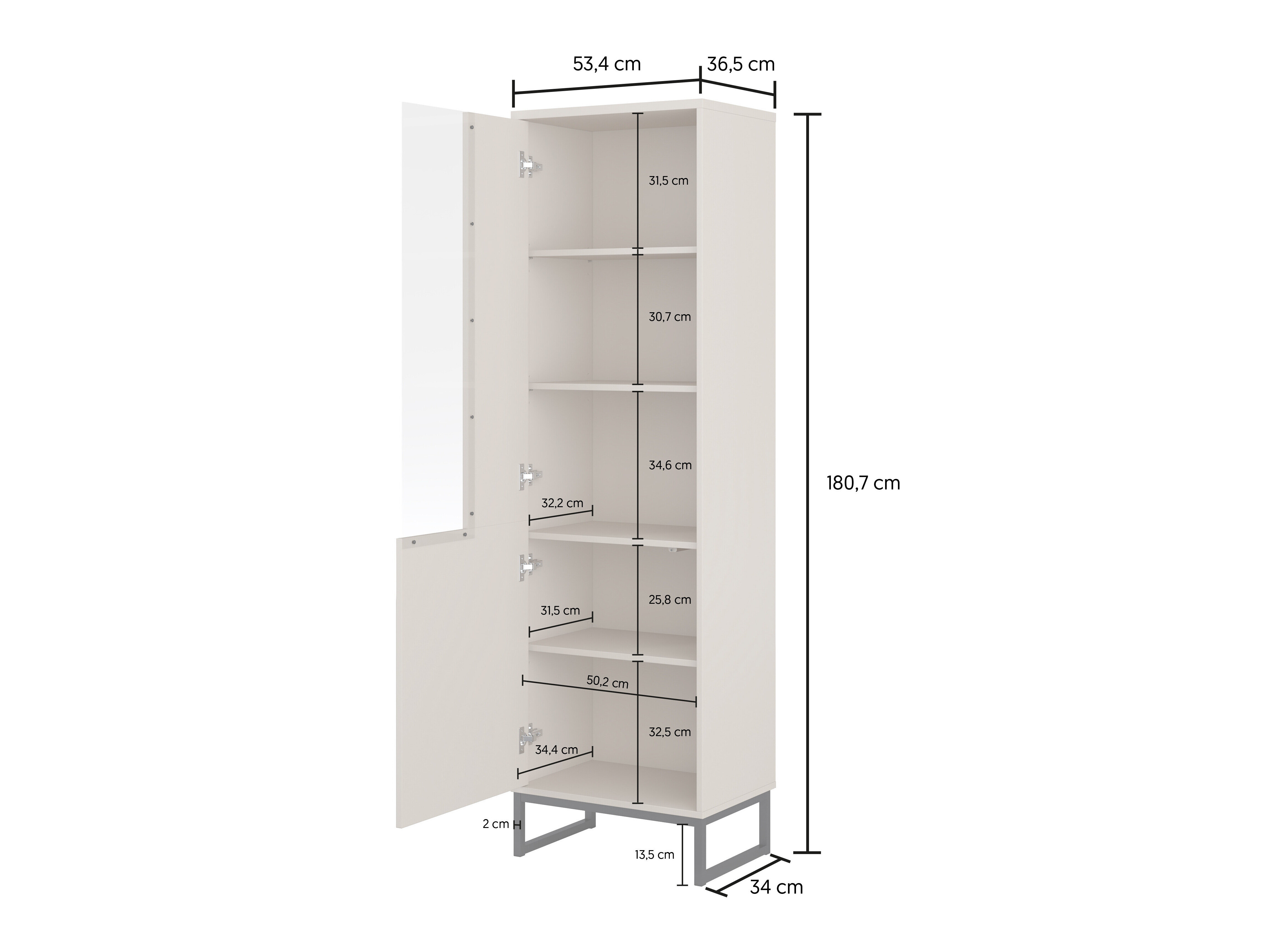 Bookcase Camtolo 104 (Cashmere)