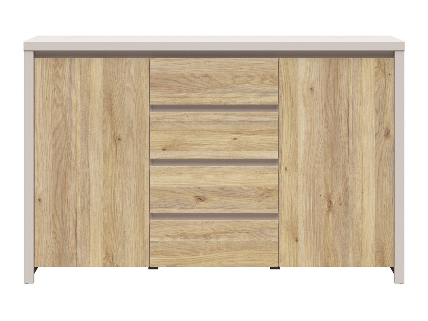 Chest of drawers Nolroma 103 (Cashmere + Oak)