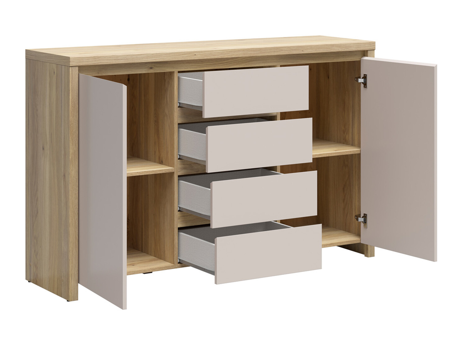 Chest of drawers Nolroma 103 (Oak + Cashmere)