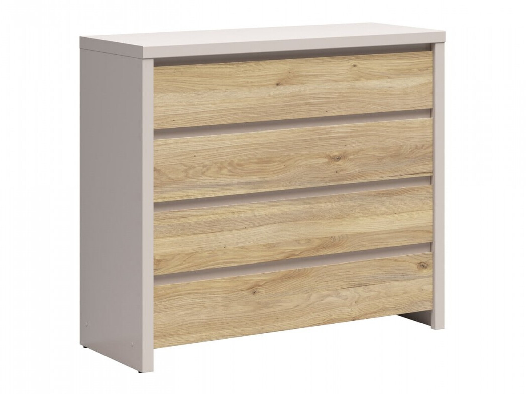 Chest of drawers Nolroma 105 (Cashmere + Oak)