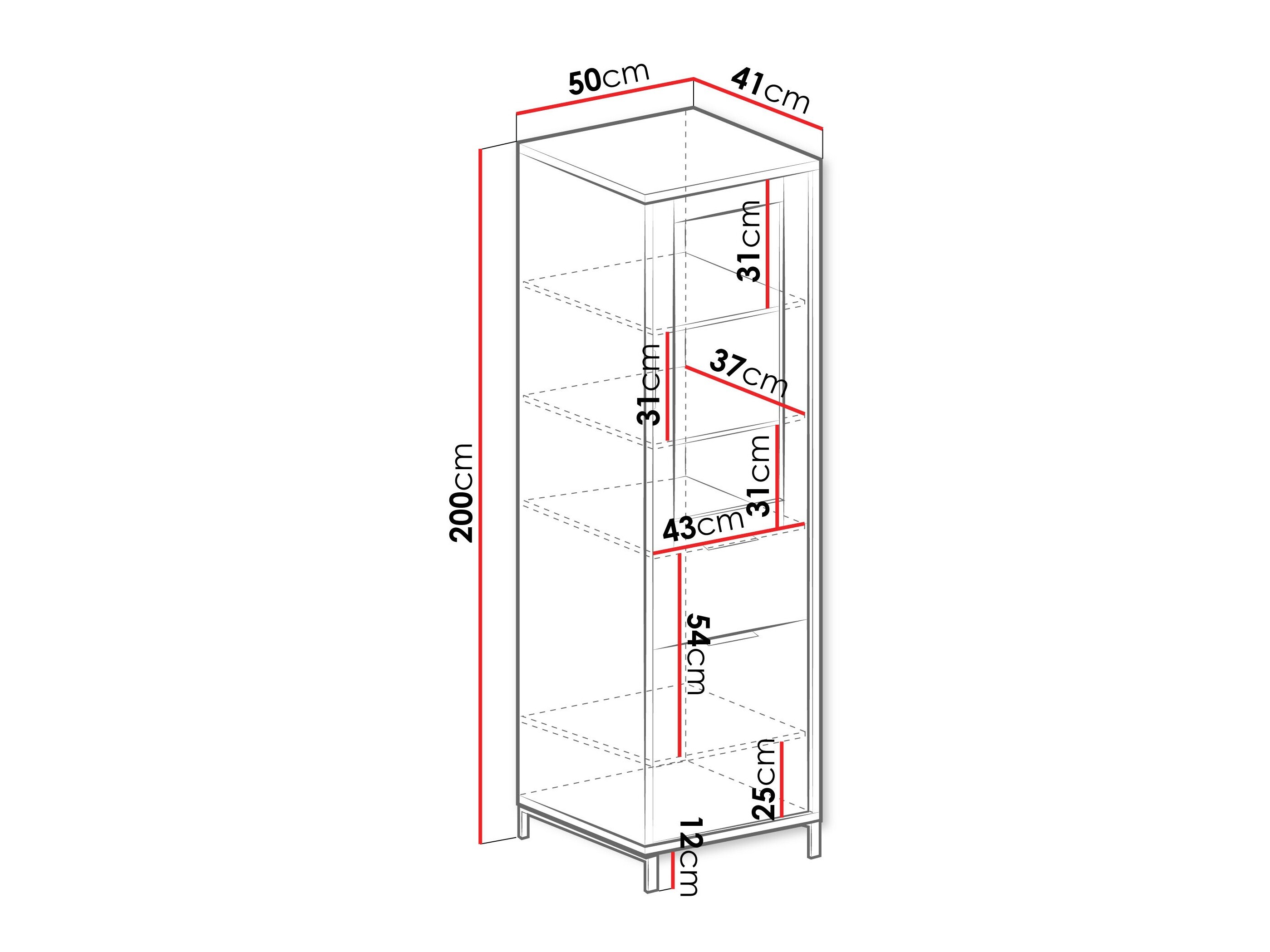 Bookcase Lorsali 101