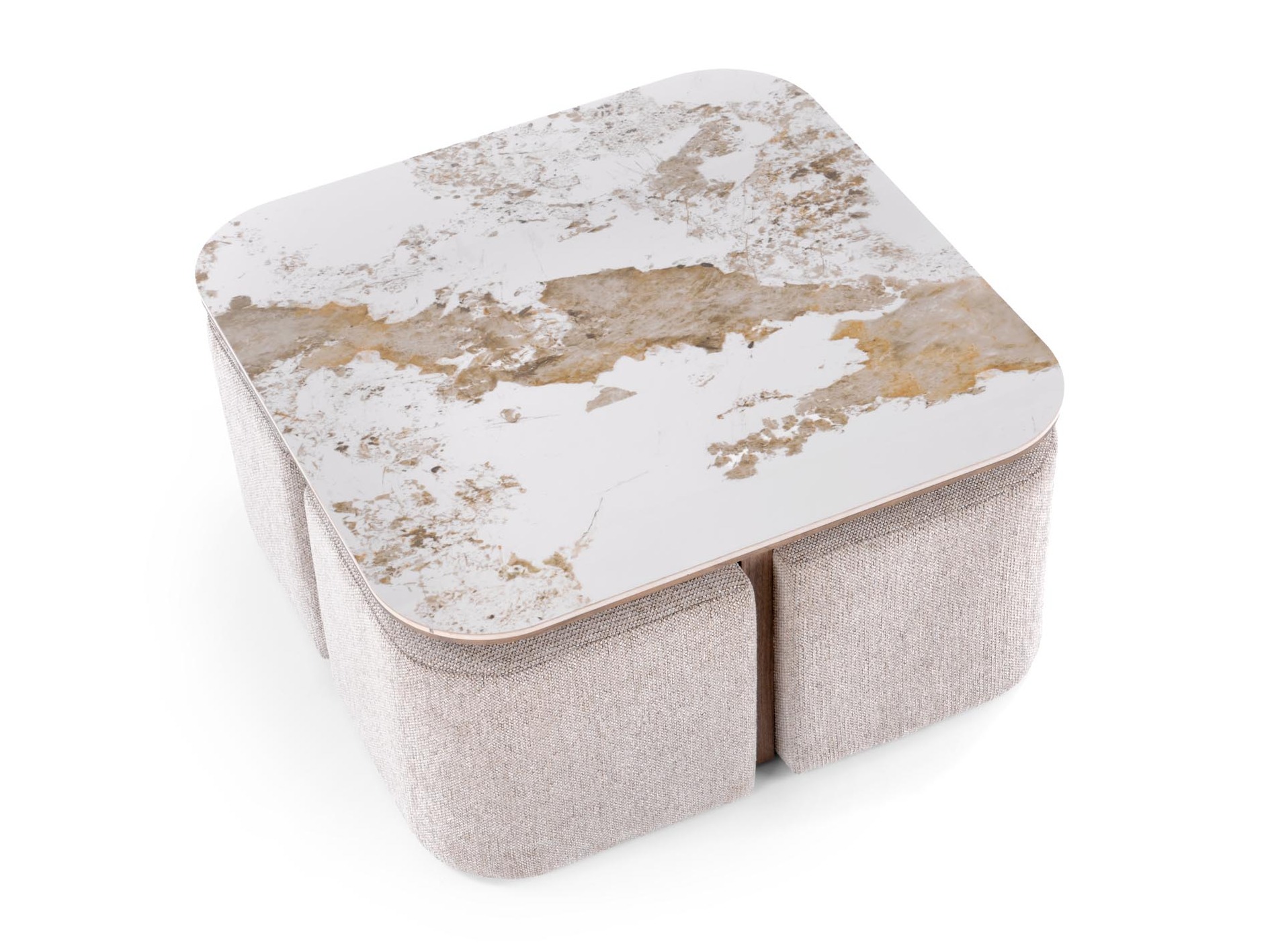 Coffee table Houston 2220 Ottomans included