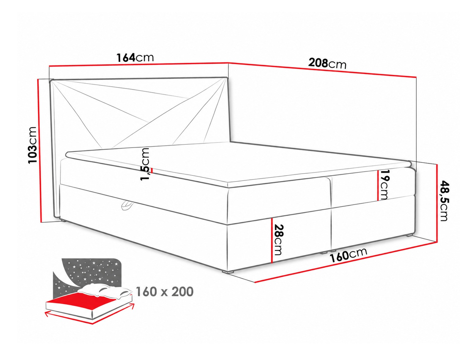 Continental bed Pons II (Kronos 09)