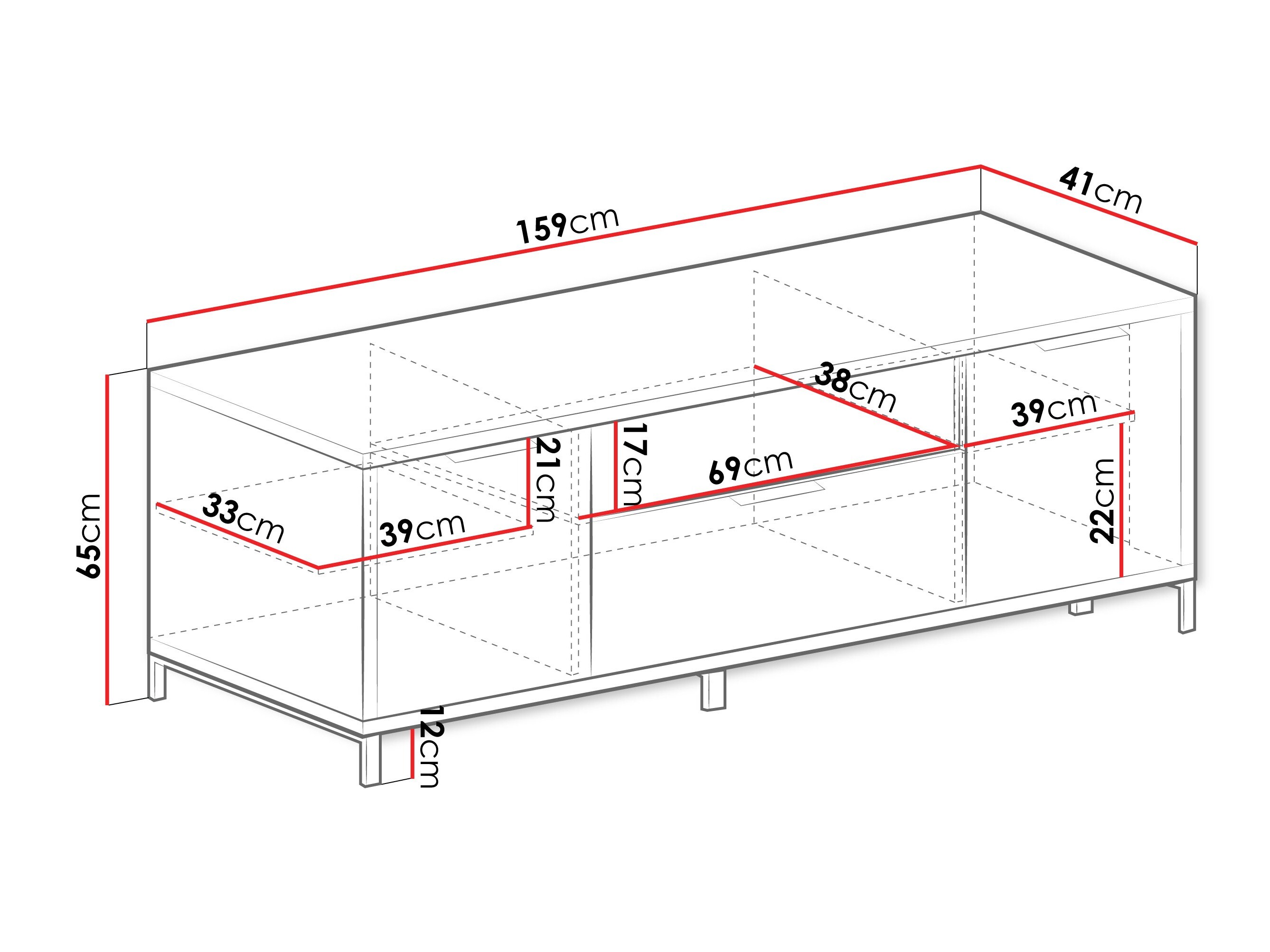 TV stand Lorsali 105