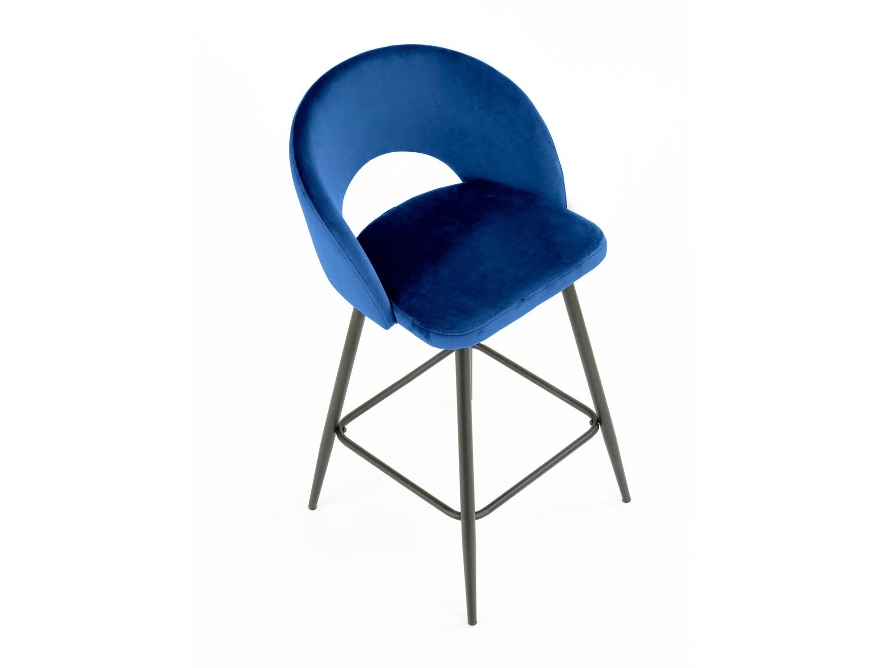 Counter stool Houston 881 (Dark blue + Black)