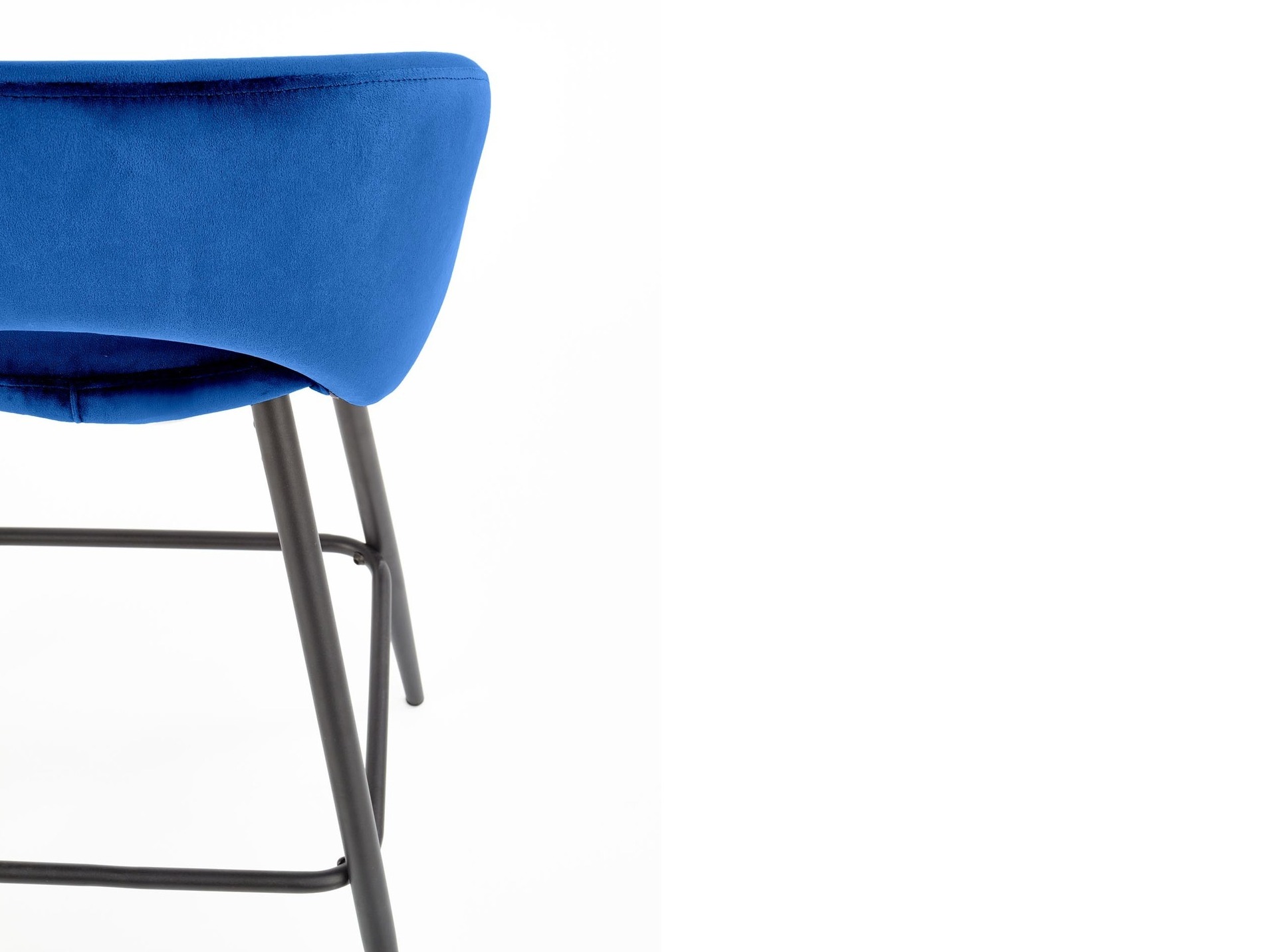 Counter stool Houston 881 (Dark blue + Black)
