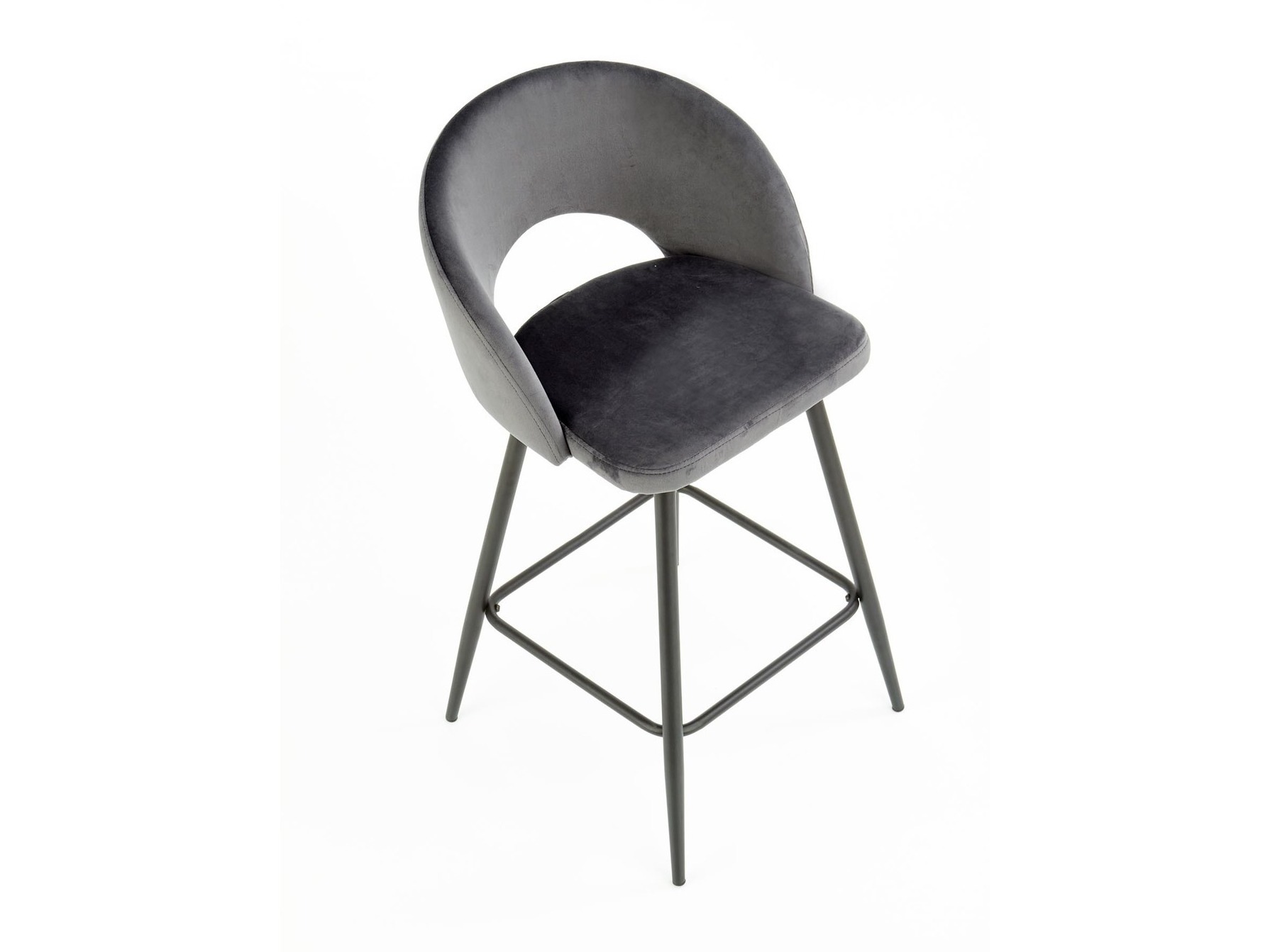 Counter stool Houston 881 (Grey + Black)