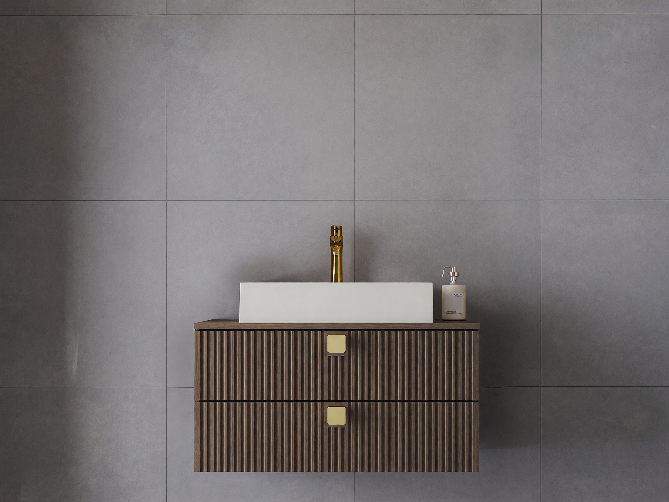 Wall-mounted bathroom cabinet for washbasin Gratal