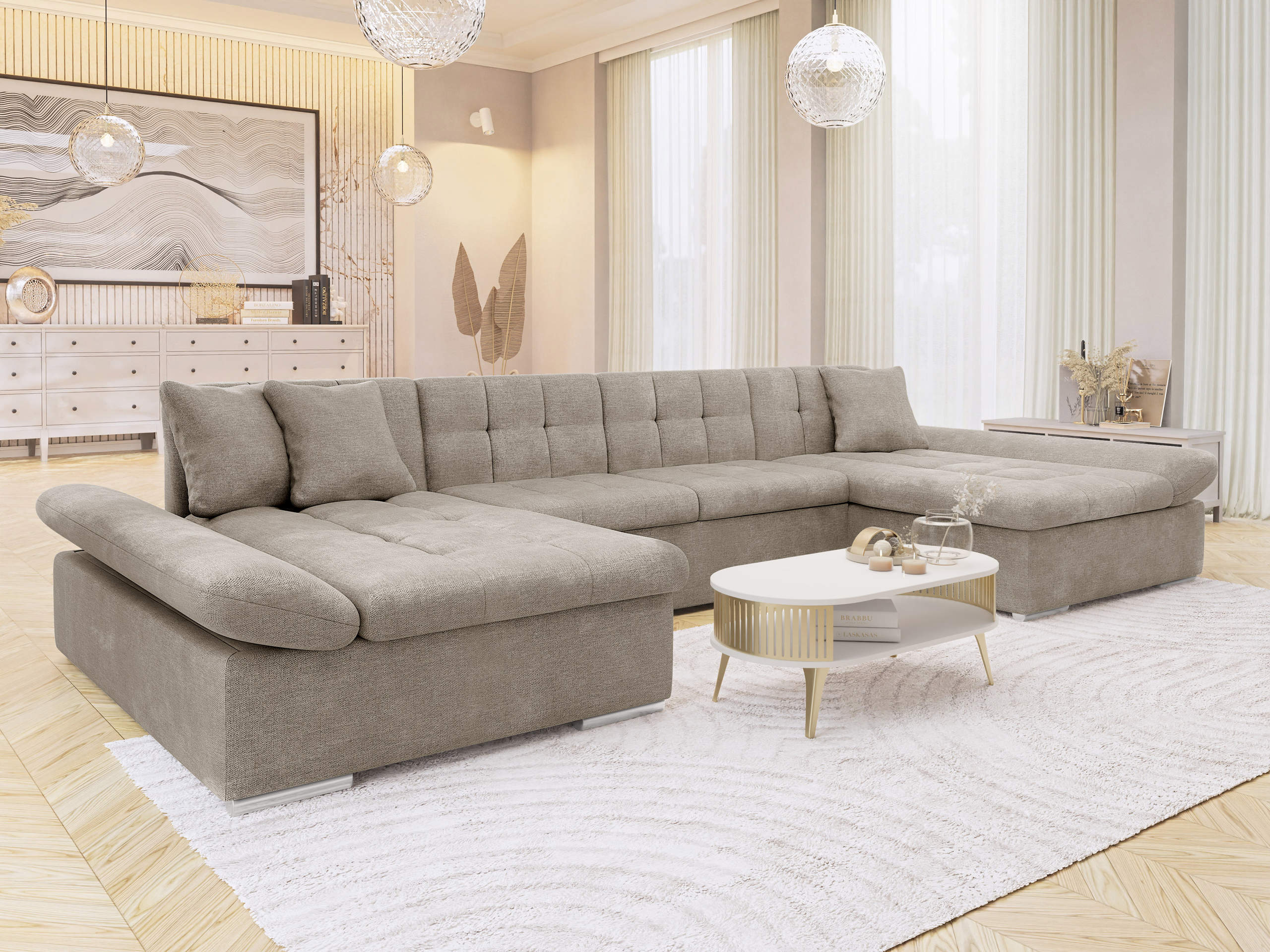 Corner sofa Comfivo Ficus (Spirit Taupe)