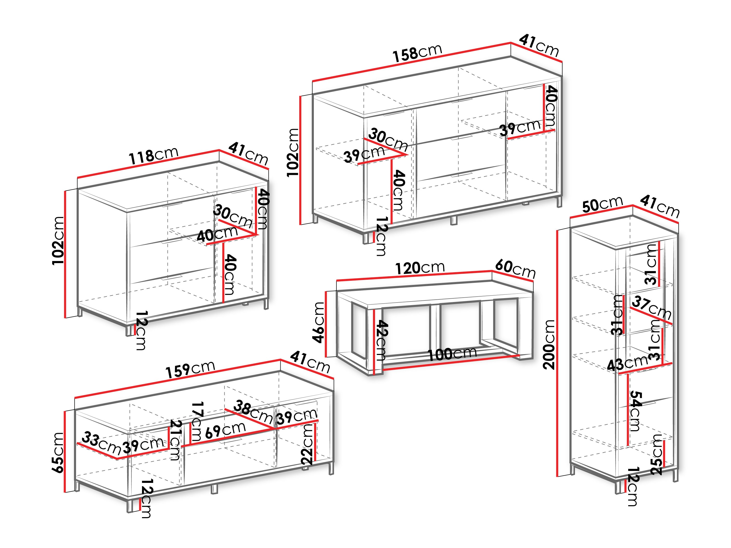 Living room set Lorsali 115