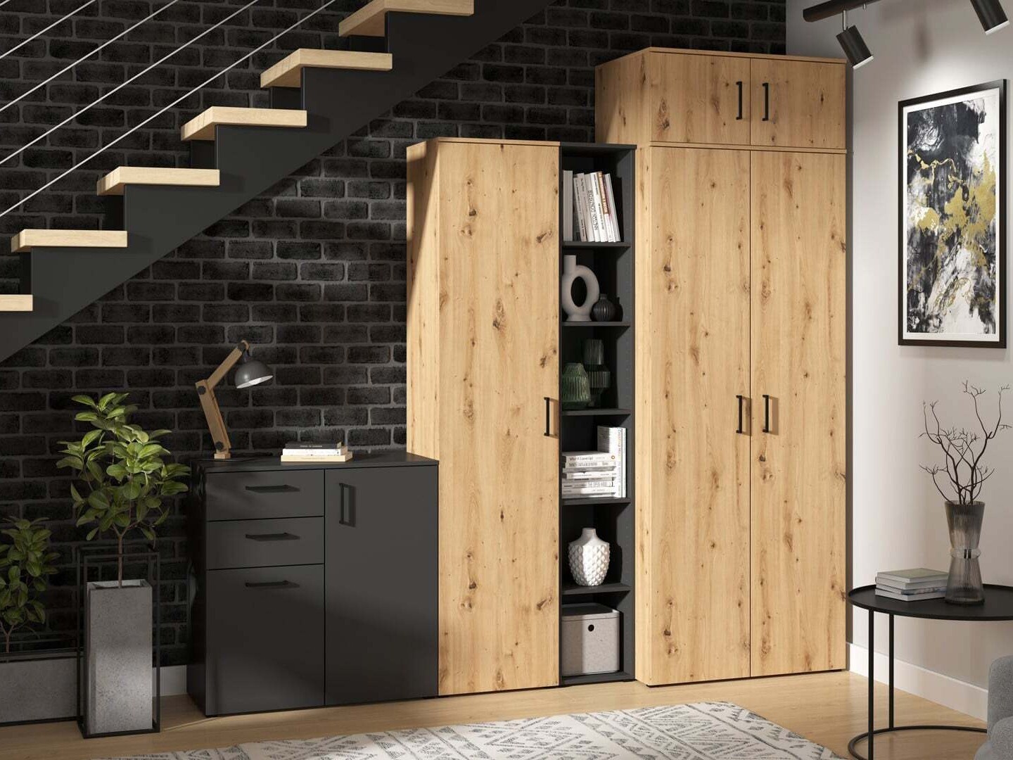 Bookcase Fenopha 165 (Artisan oak)