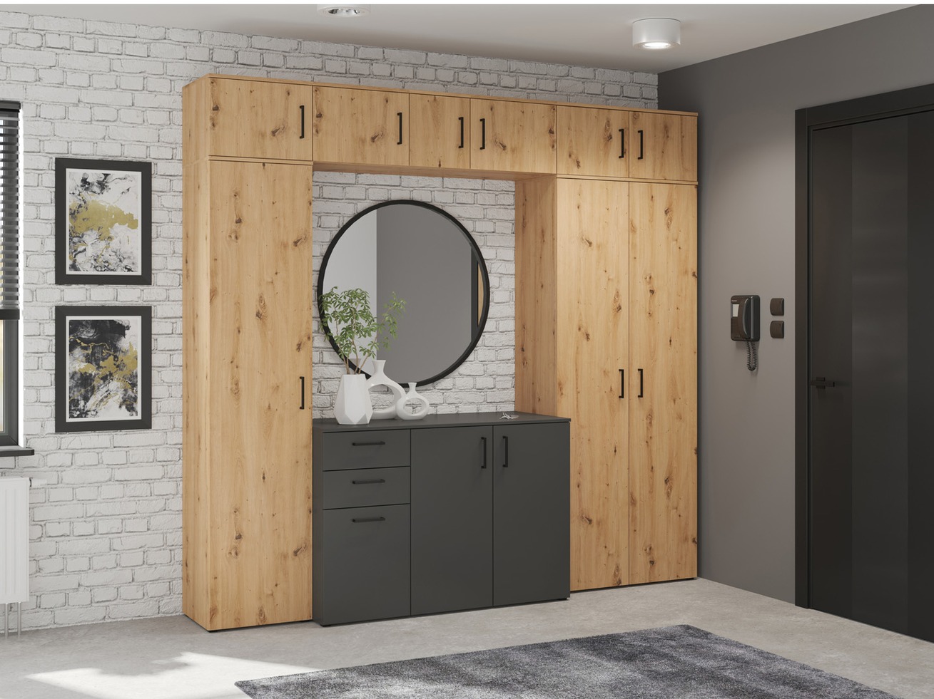 Chest of drawers Fenopha 178 (Graphite)