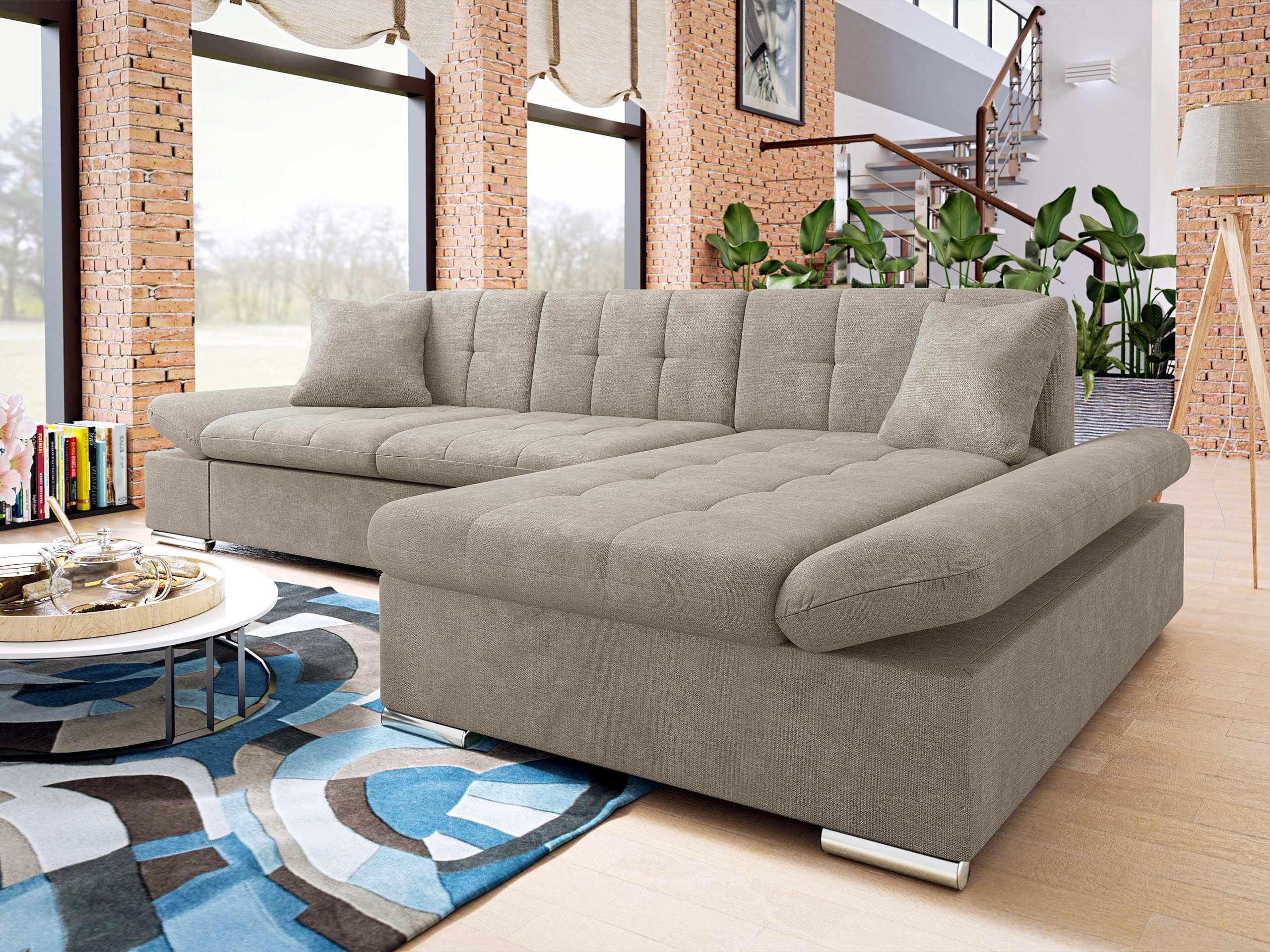 Corner sofa Comfivo Serenitas (Spirit Taupe)