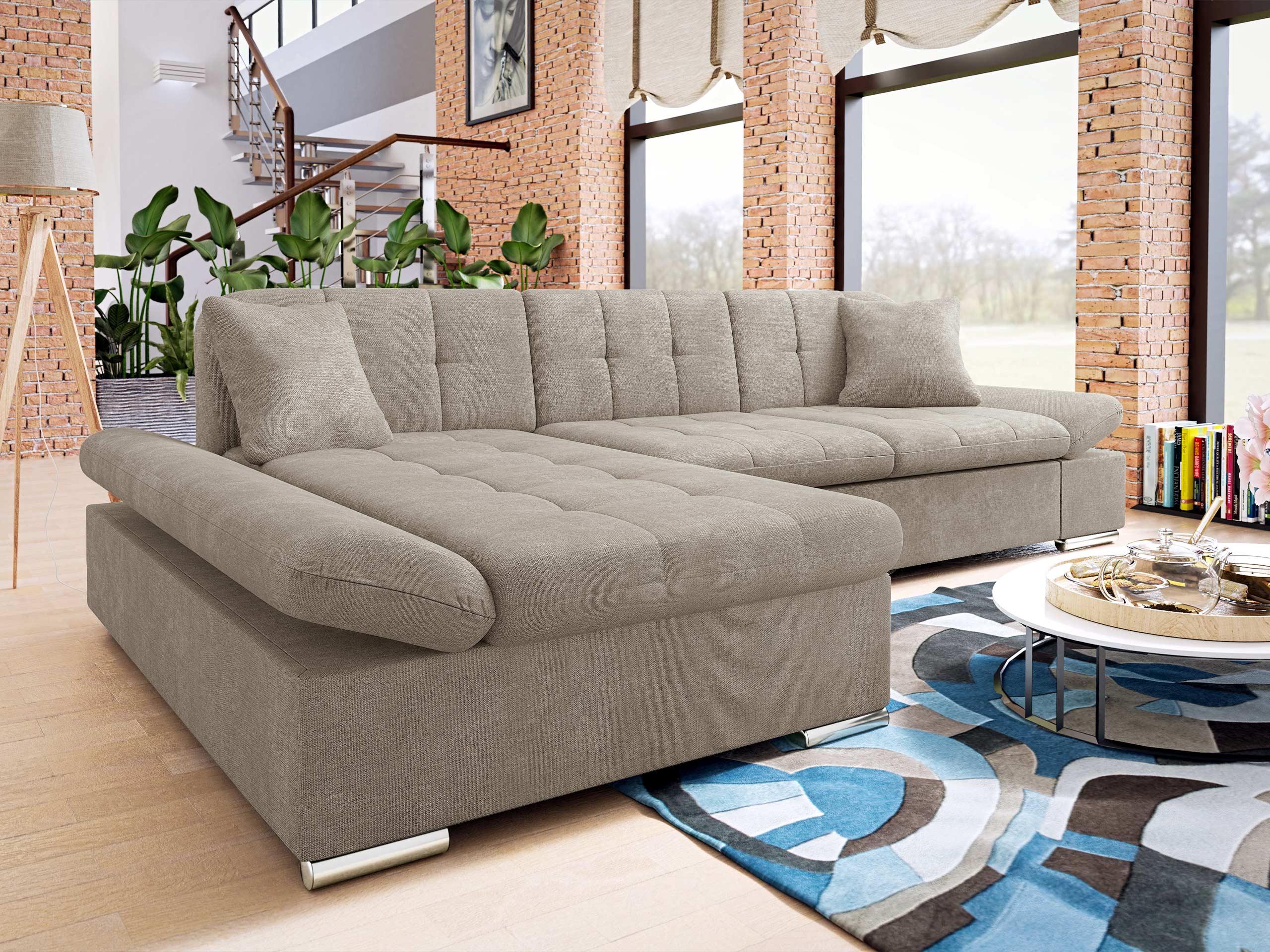 Corner sofa Comfivo Sanitas I (Spirit Taupe)