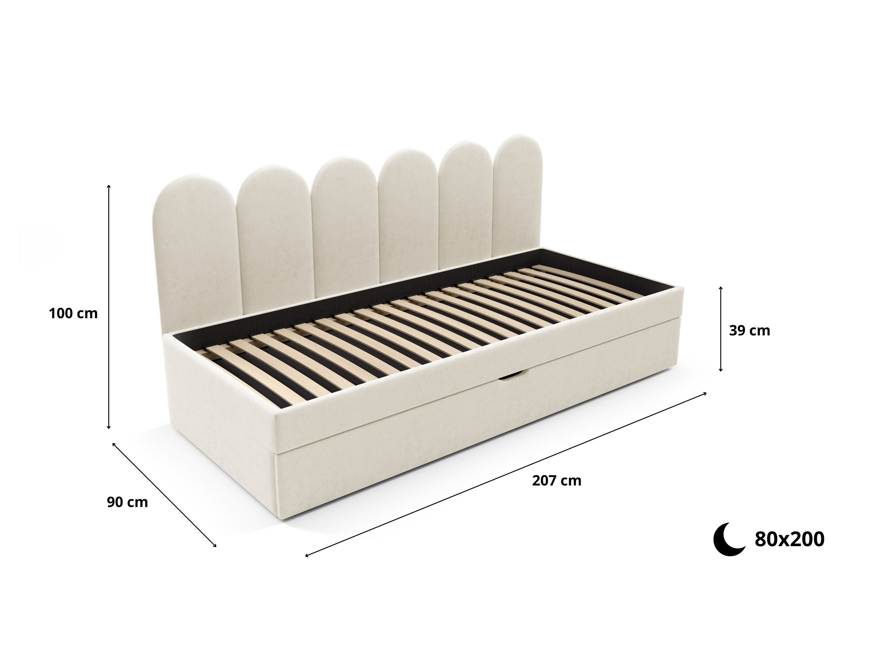 Bed Franklin 230 (Magic Velvet 2225)