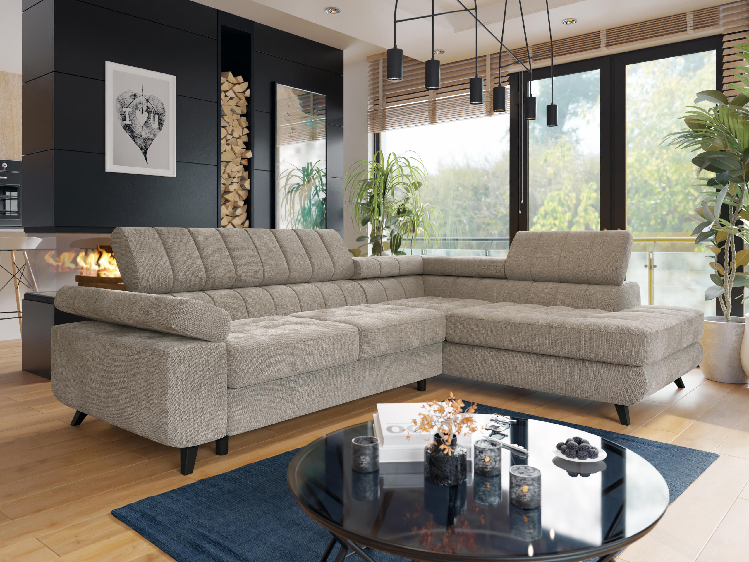 Corner sofa Comfivo Agnus (Spirit Taupe)