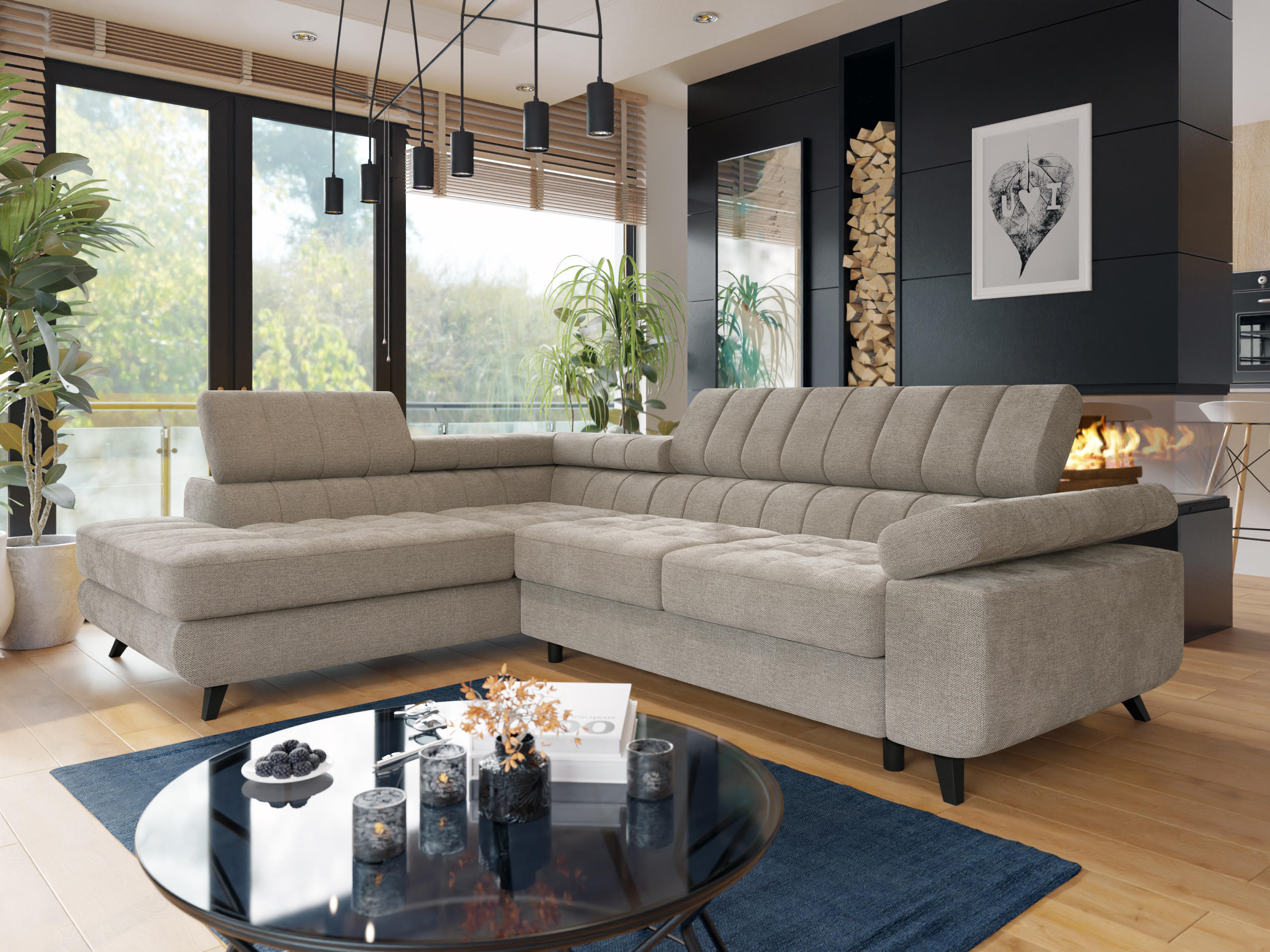 Corner sofa Comfivo Agnus (Spirit Taupe)