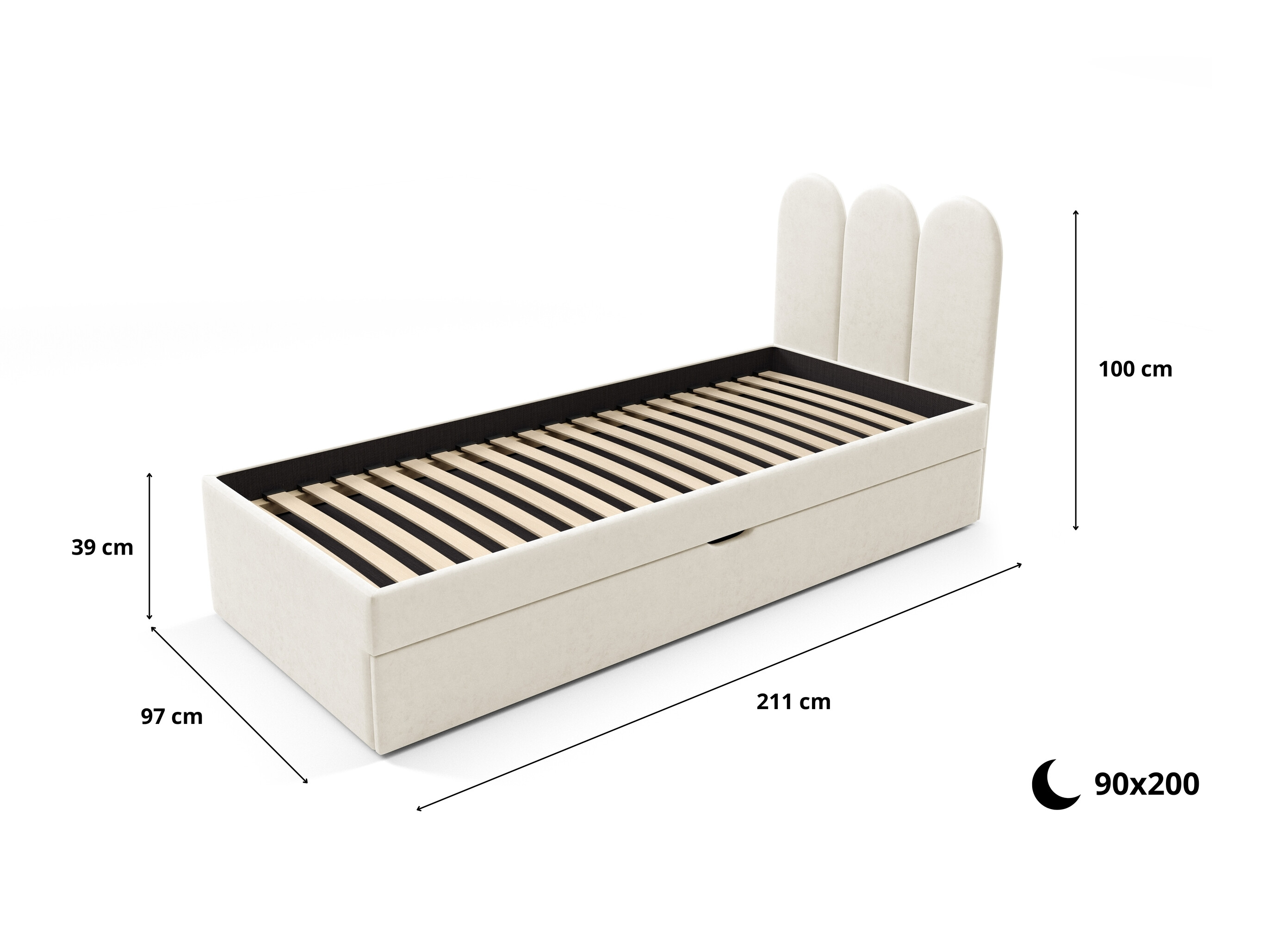 Bed Franklin 231 (Magic Velvet 2256)