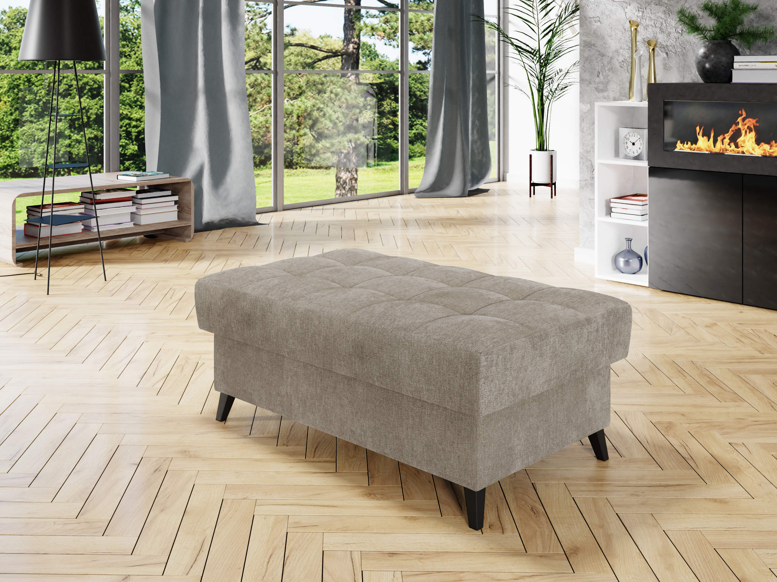 Upholstered bench Comfivo Agnus (Spirit Taupe)