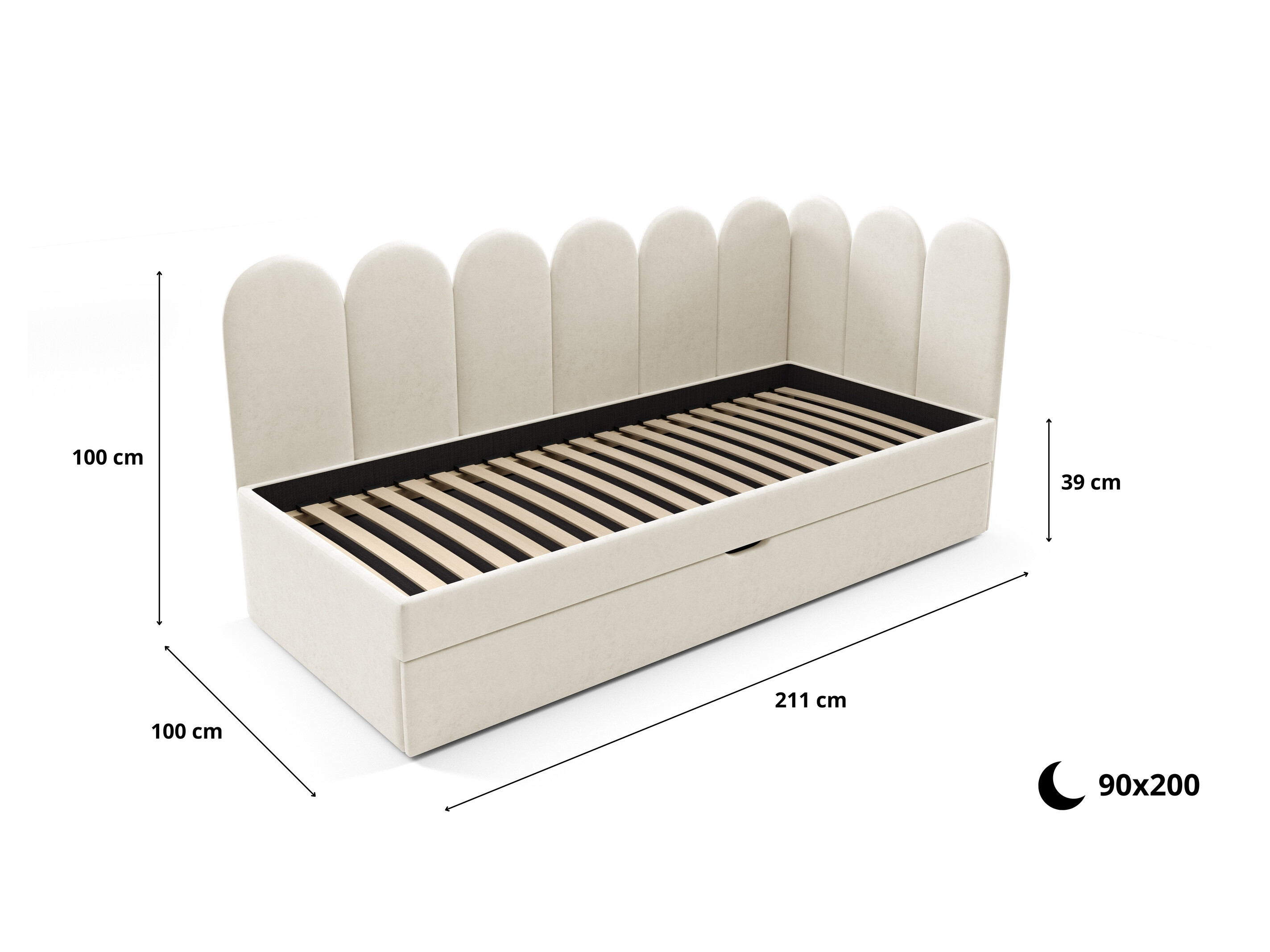 Bed Franklin 232 (Magic Velvet 2240)