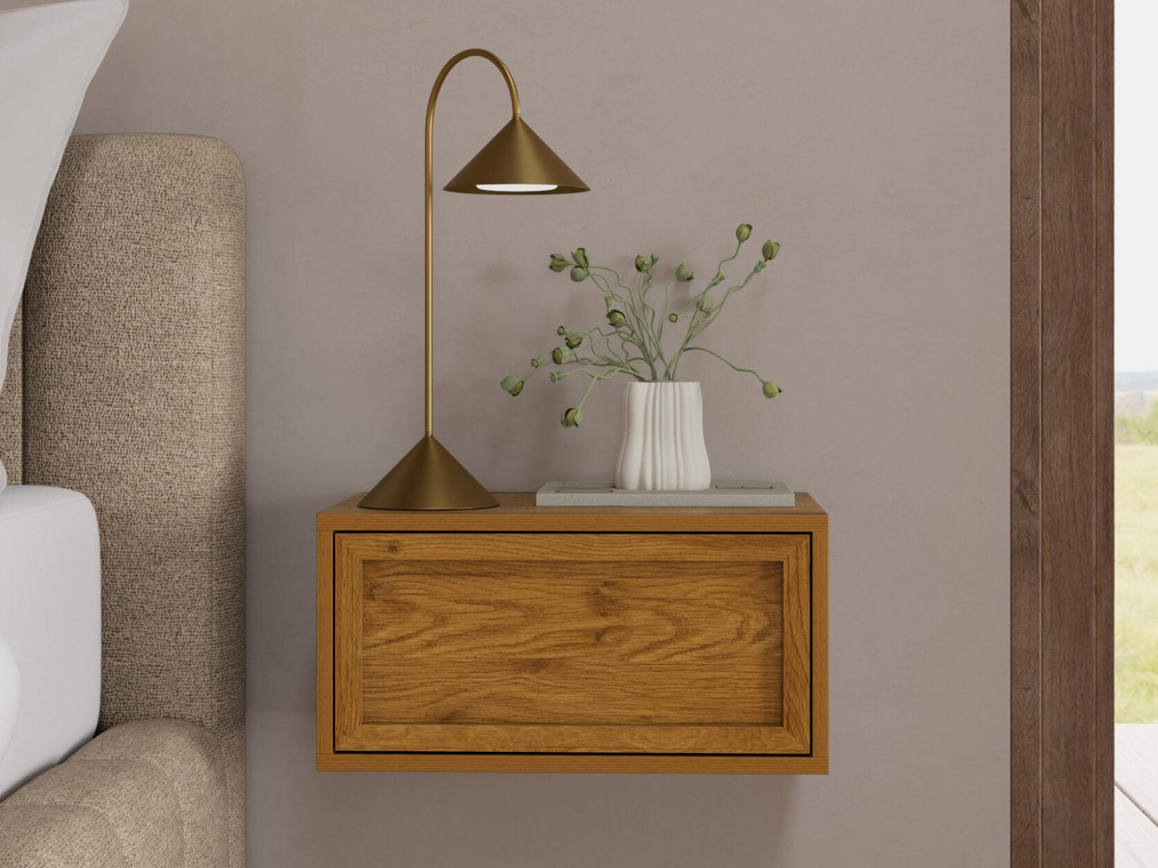 Bedside table Oakland 104 (Oak)