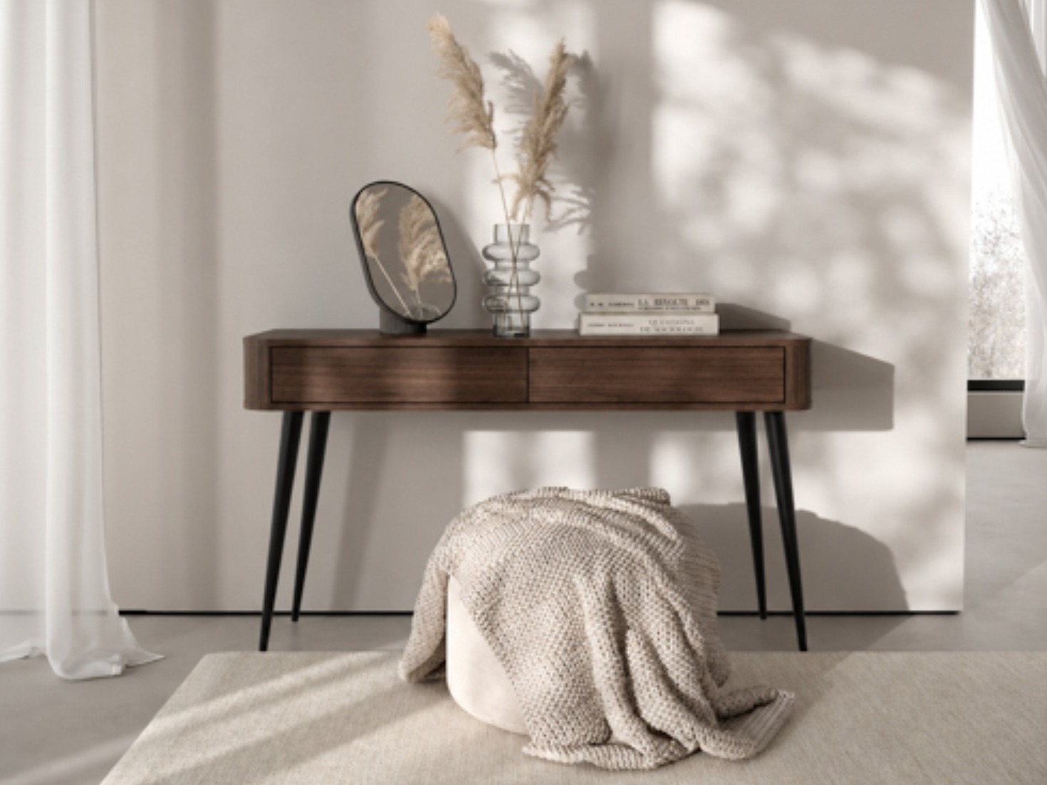 Console table Belfera 103 (Dark walnut)