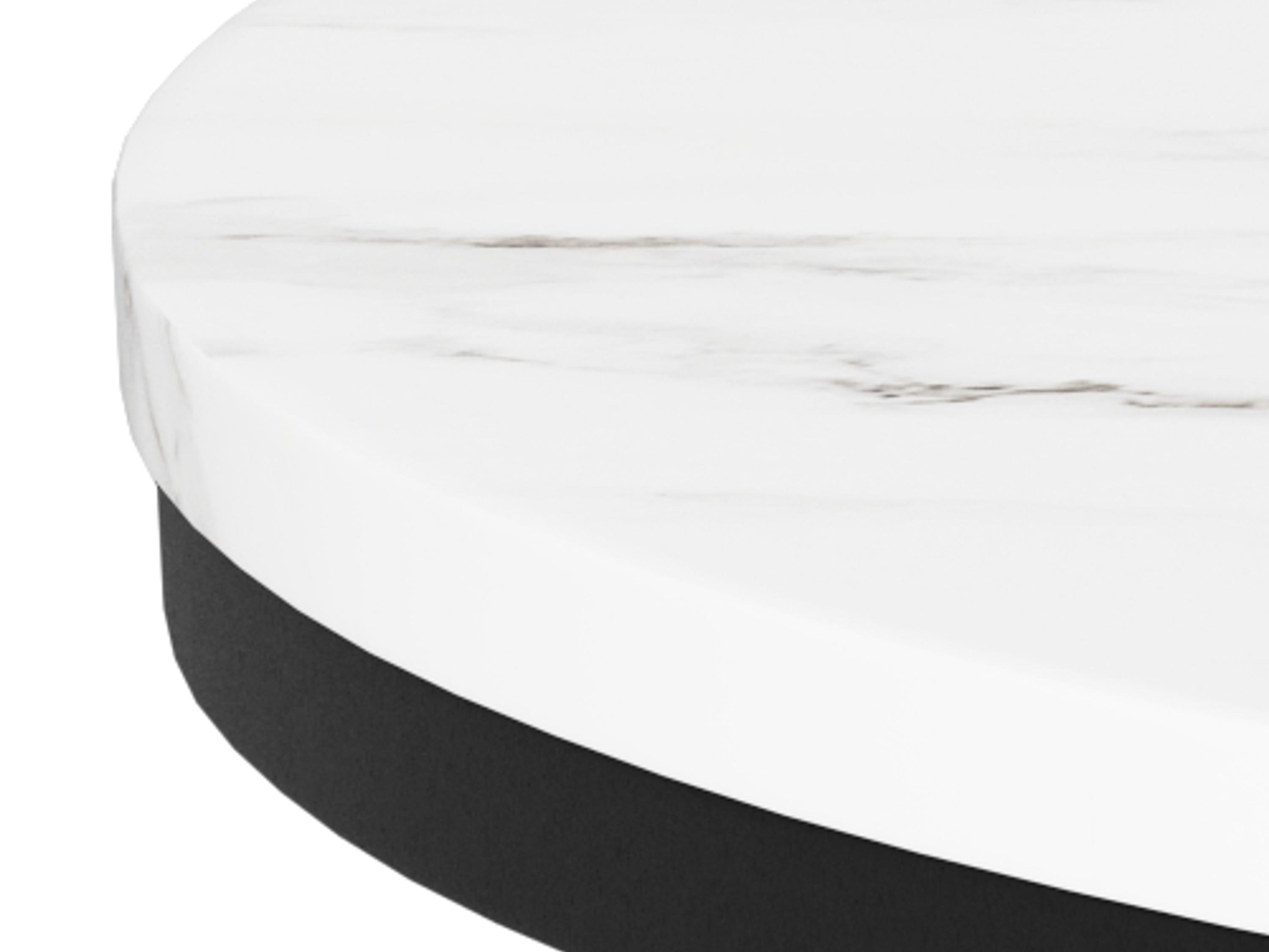 Coffee table Norsica 692 (Black + White marble)